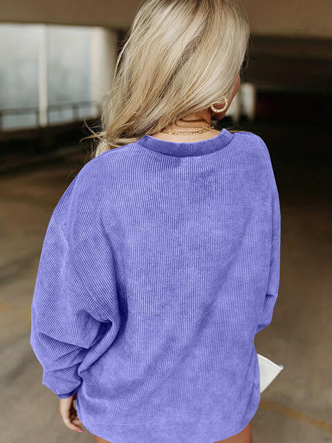HOWDY Full Size Graphic Print Round Neck Sweatshirt - Comfortable Cotton Pullover for Men & Women - Perfect for Casual Wear, Street Style and Everyday Outfits