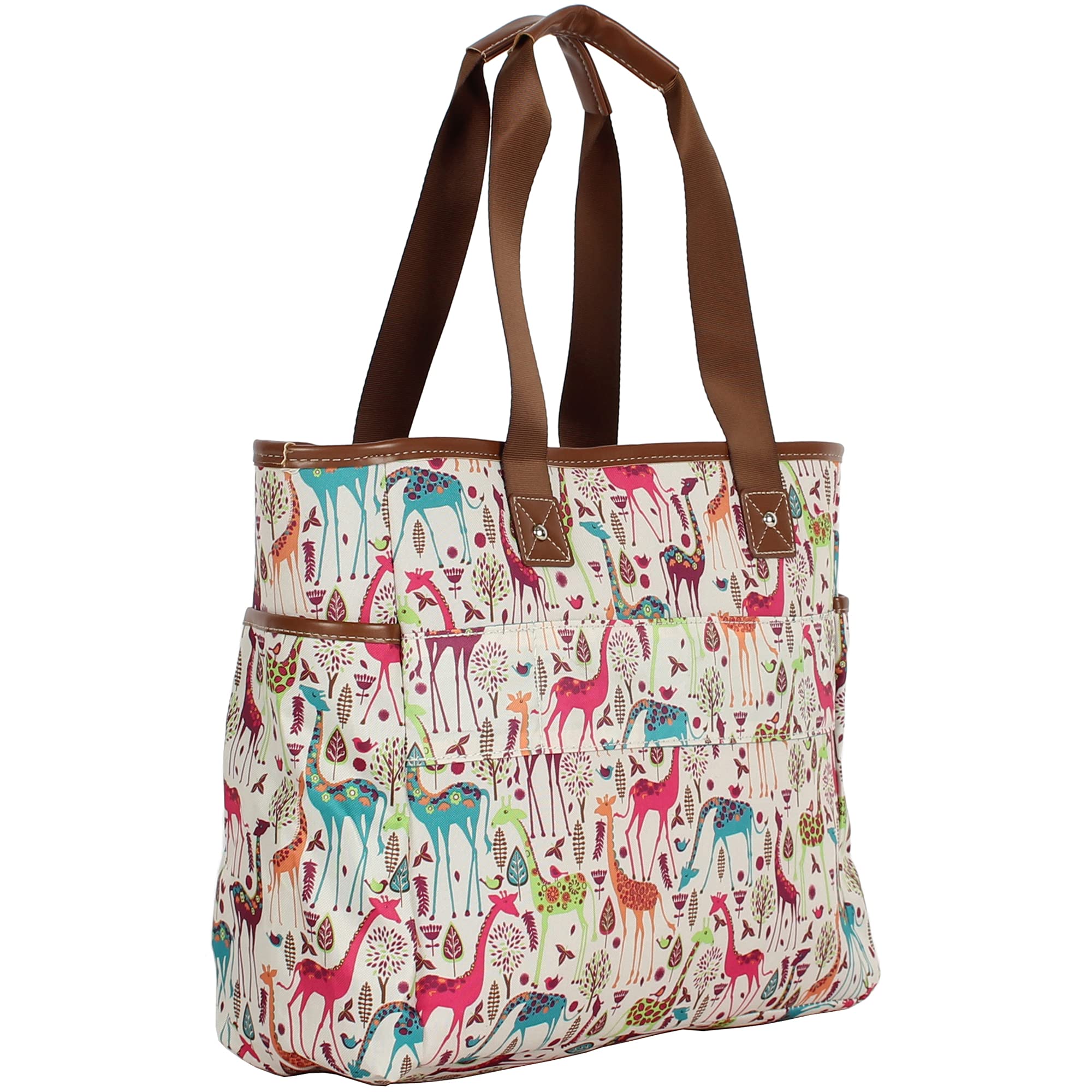 Stylish Lily Bloom Printed Women's Tote Bag - Large Capacity Fashion Shoulder Bag & Satchel for Work, Travel and Daily Use
