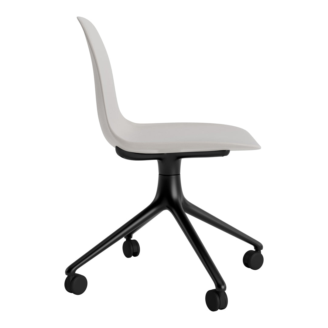 Ergonomic Form Chair with 4-Wheel Swivel Base - Adjustable Office Chair for Home & Work - Perfect for Desk Work, Gaming, and Study Sessions