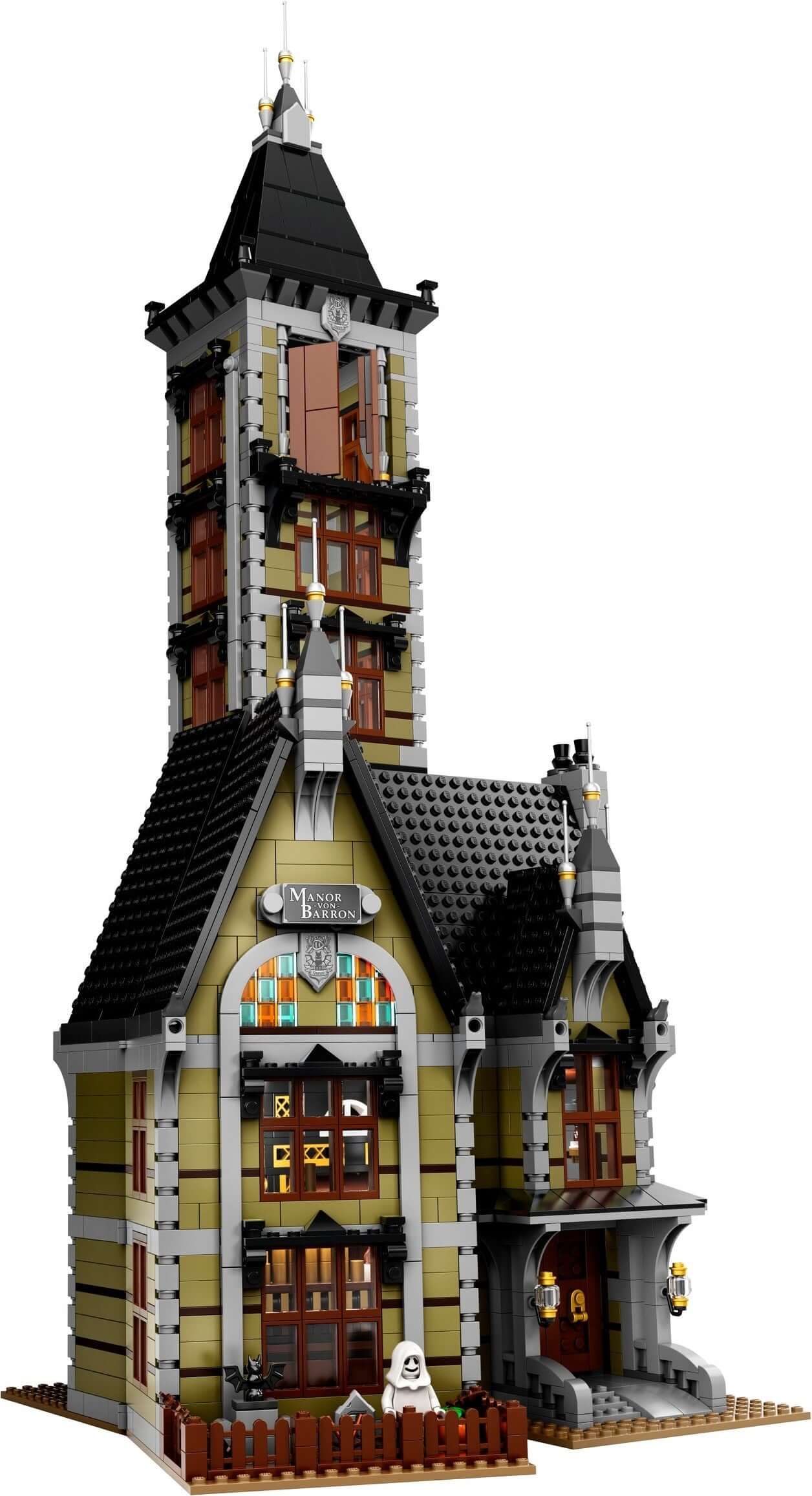 LEGO 10273 Haunted House Building Set - Halloween Haunted Mansion Model Kit with 3,231 Pieces, Ghost Minifigures & Moving Elevator - Perfect for Halloween Decorations, Gift for Adult LEGO Fans & Collectors