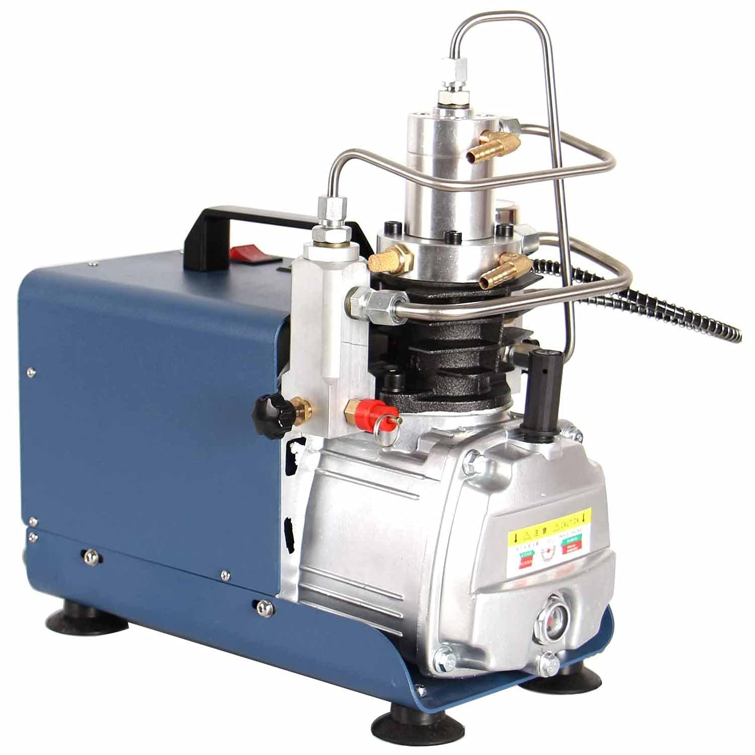 SHQIN Portable High Pressure Air Compressor Pump 4500PSI/30Mpa - Electric Air Pump with Adjustable Control & Auto-Stop for PCP Air Rifles - 110V Power Supply - Ideal for Hunting, Paintball & Outdoor Sports