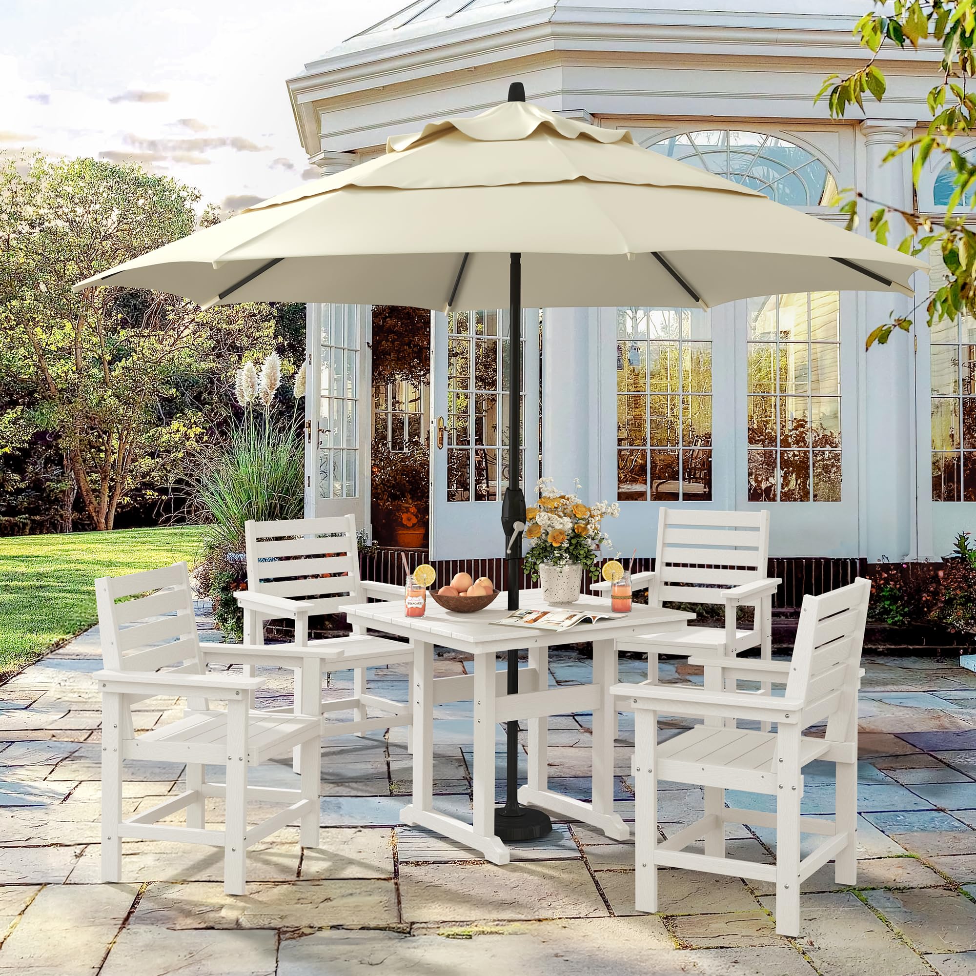 Square Outdoor Dining Table for 4 - 35