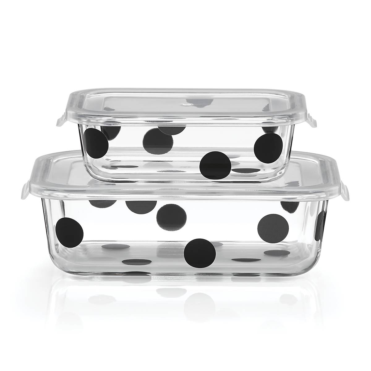 Deco Dot 2-Piece Rectangular Storage Set - Organize Closet, Bathroom & Office - Stylish Home Decor Storage Boxes