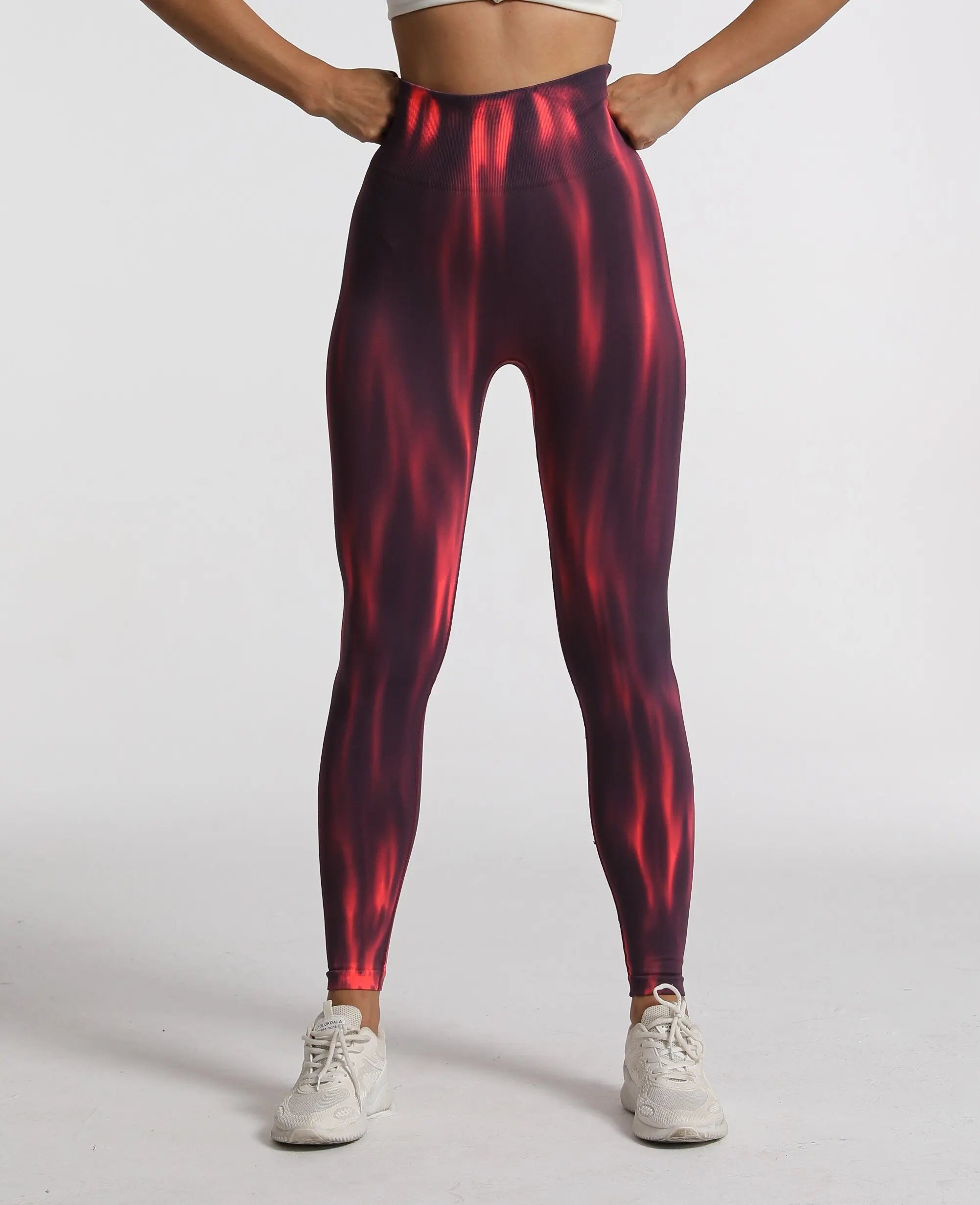 Tie Dye Seamless High Waist Yoga Leggings for Women - Booty Lifting Workout Pants with Scrunch Butt Design - Stretchy Gym Tights for Running, Fitness & Lounge Wear