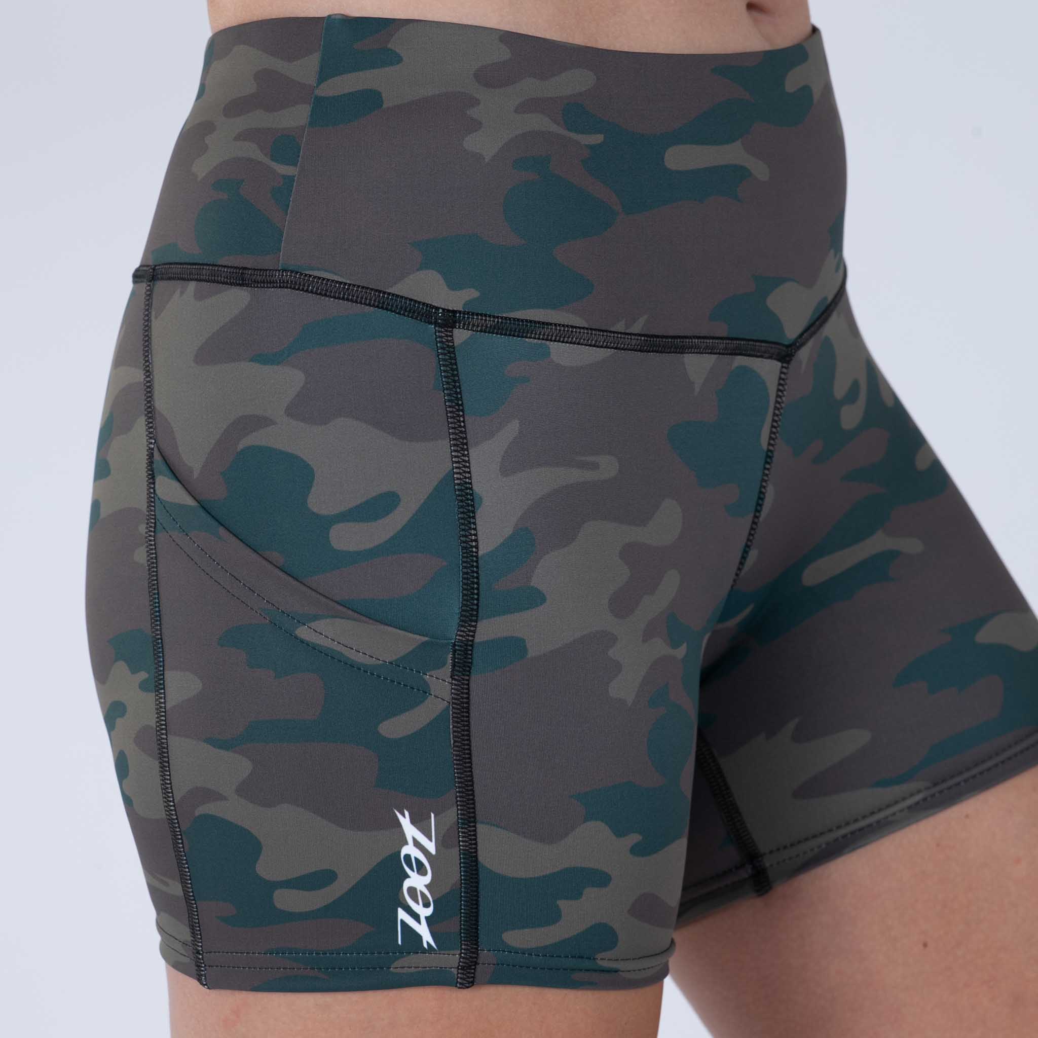 Women's Limited Edition Run Pulse Shorts - California Camo Print - Perfect for Running, Gym Workouts & Casual Wear