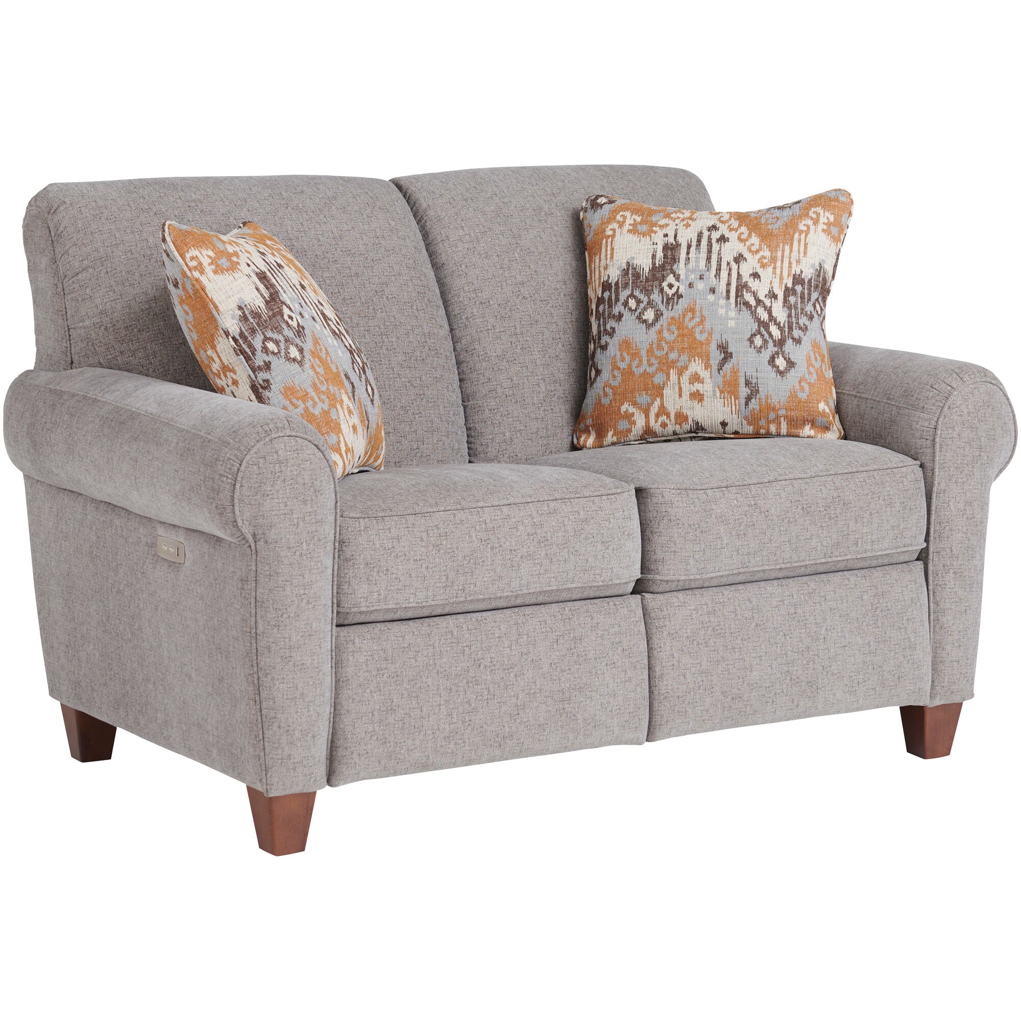 Bennett DUO Reclining Loveseat - Modern Two-Seater Sofa with Adjustable Backrest for Living Room, Home Theater & Small Spaces - Comfortable Fabric Recliner for Relaxing & Movie Nights