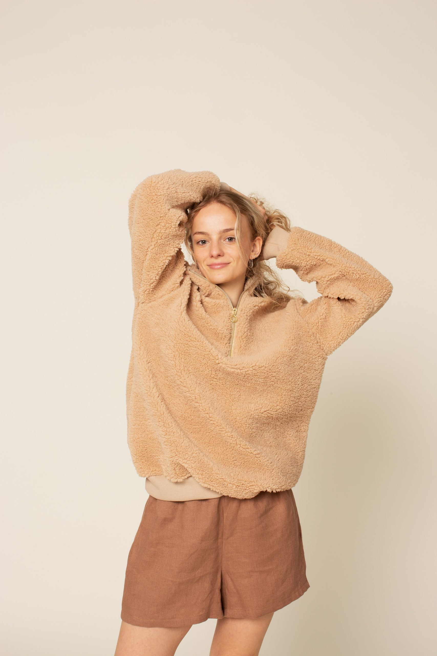 Wardrobe By Me Half Zipper Sweater for Women - Cozy Pullover Knit Top with Stylish Half-Zip Design | Perfect for Casual Outfits, Layering & Fall Fashion