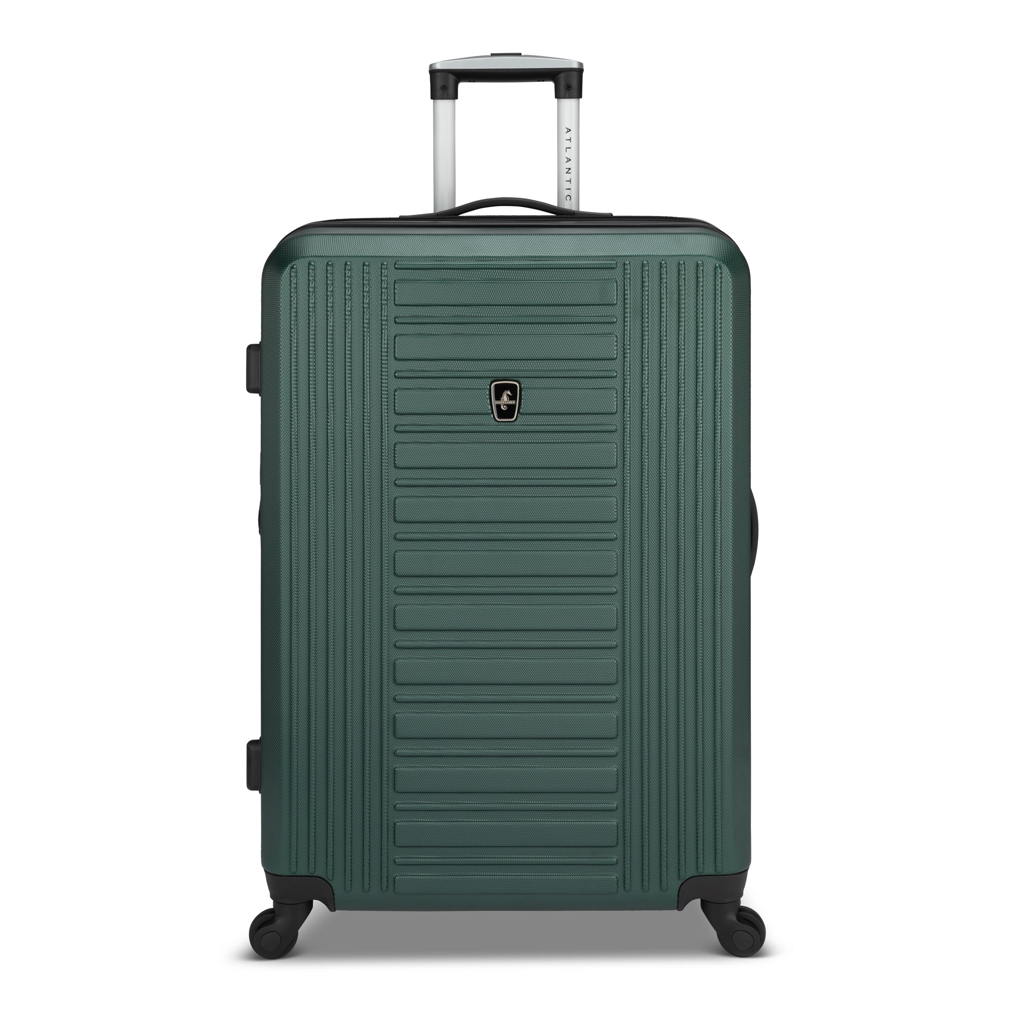 Atlantic Acclaim II 3-Piece Luggage Set - Lightweight Spinner Suitcase with TSA Lock, Durable Hardshell Carry On & Checked Bags (Black) - Perfect for Business Travel, Family Vacations & International Trips