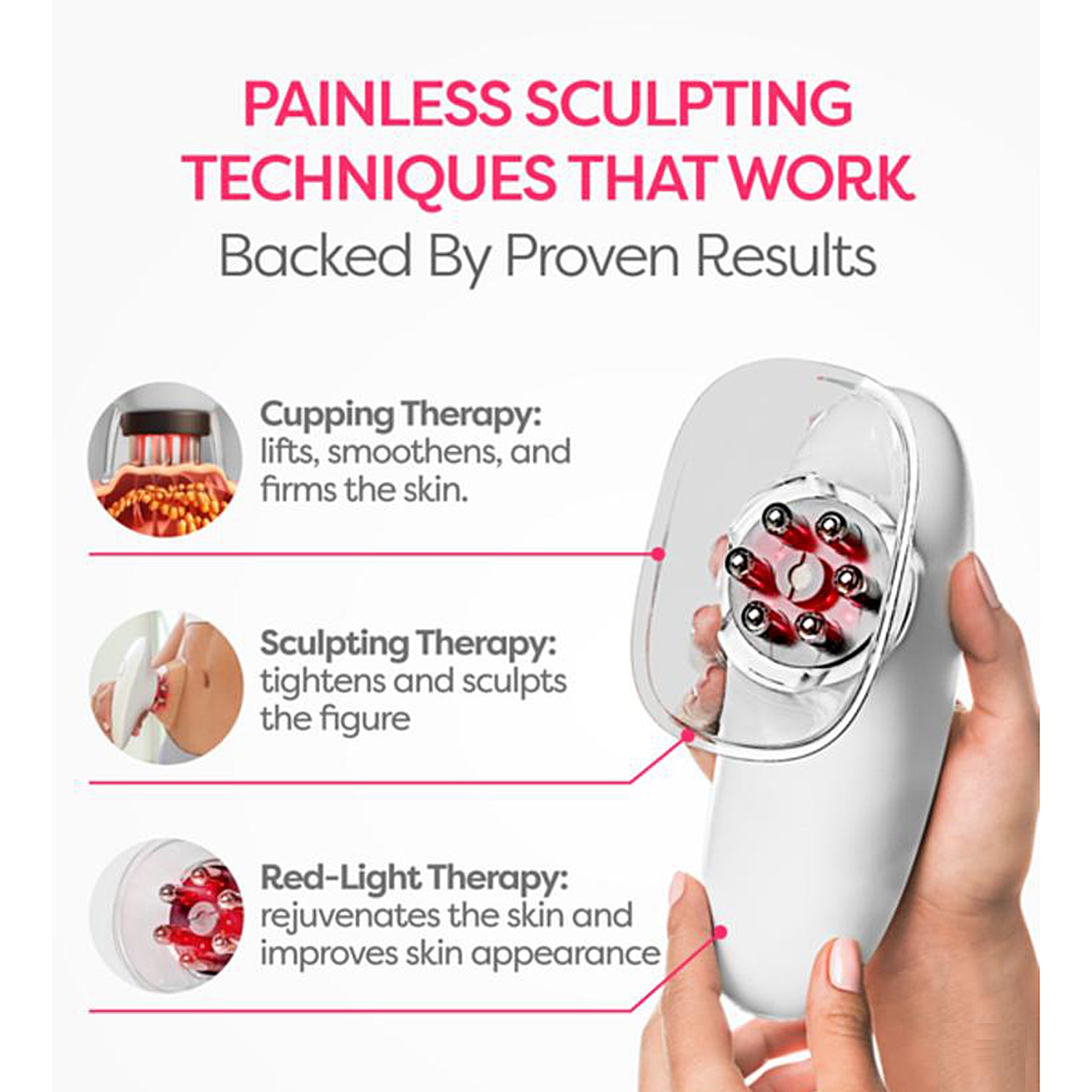IGIA 4-in-1 Body Toning, Firming & Sculpting Massager - Professional Muscle Stimulator for Home Gym, Post-Workout Recovery & Spa Relaxation