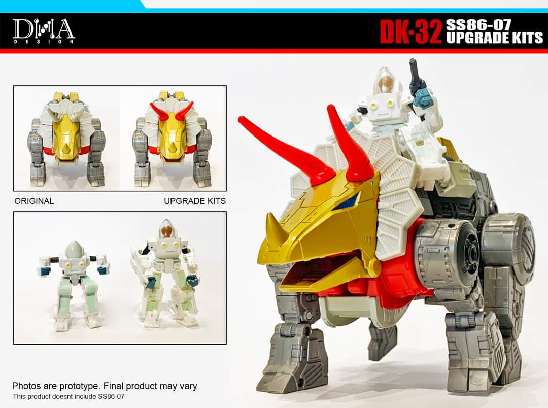 DNA Design DK 32 Upgrade Kit for Transformers Studio Series Dinobot Slug SS86-07 - Enhanced Accessories for Collectors | Perfect for Display & Customization