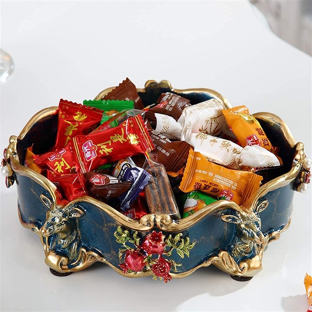 Premium Dried Melon Seeds Snack Plate - Elegant European Style Home Decor for Living Room, Candy & Nut Serving Tray | Perfect for Entertaining, Coffee Tables, and Party Snack Displays