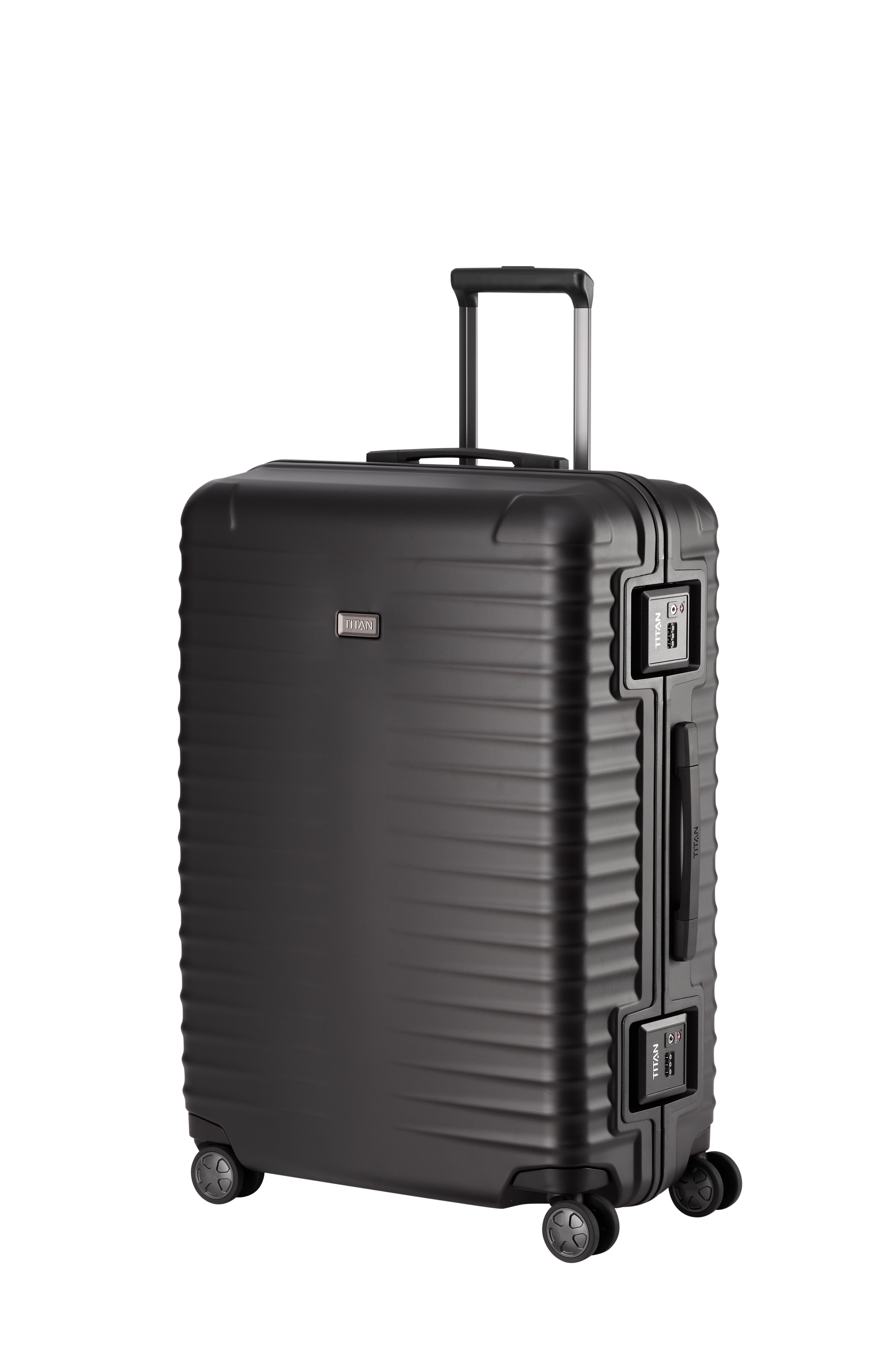 Titan LITRON Frame Trolley L Large Luggage - Heavy Duty Rolling Suitcase for Travel, Business & Airports | Durable Spinner Wheels & Expandable Design