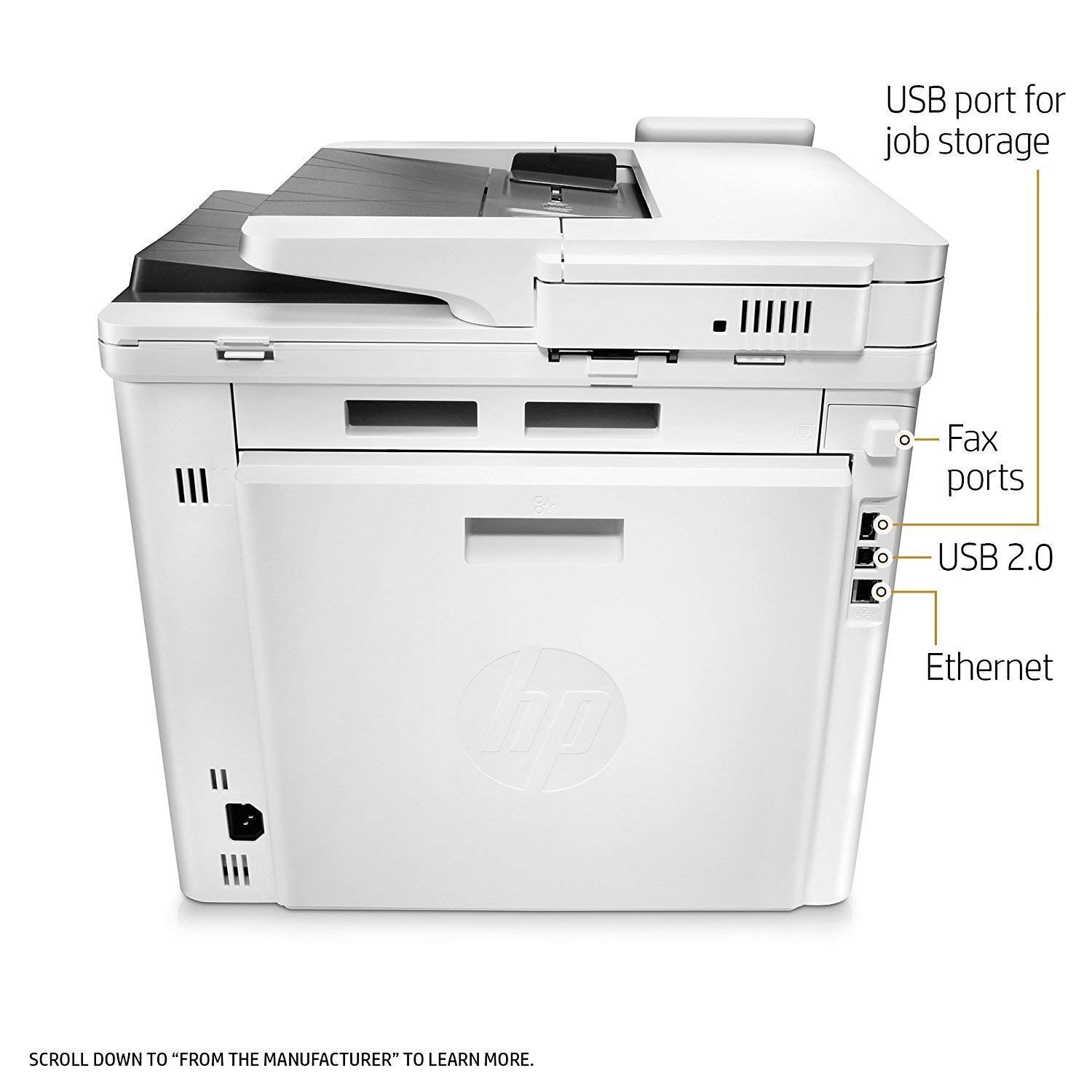 HP Laserjet Pro M477fnw Wireless Color Laser Printer - All-in-One with Copy, Scan, Fax | Built-in Ethernet & Mobile Printing | Refurbished (CF377A) | Perfect for Home Office & Small Business Productivity