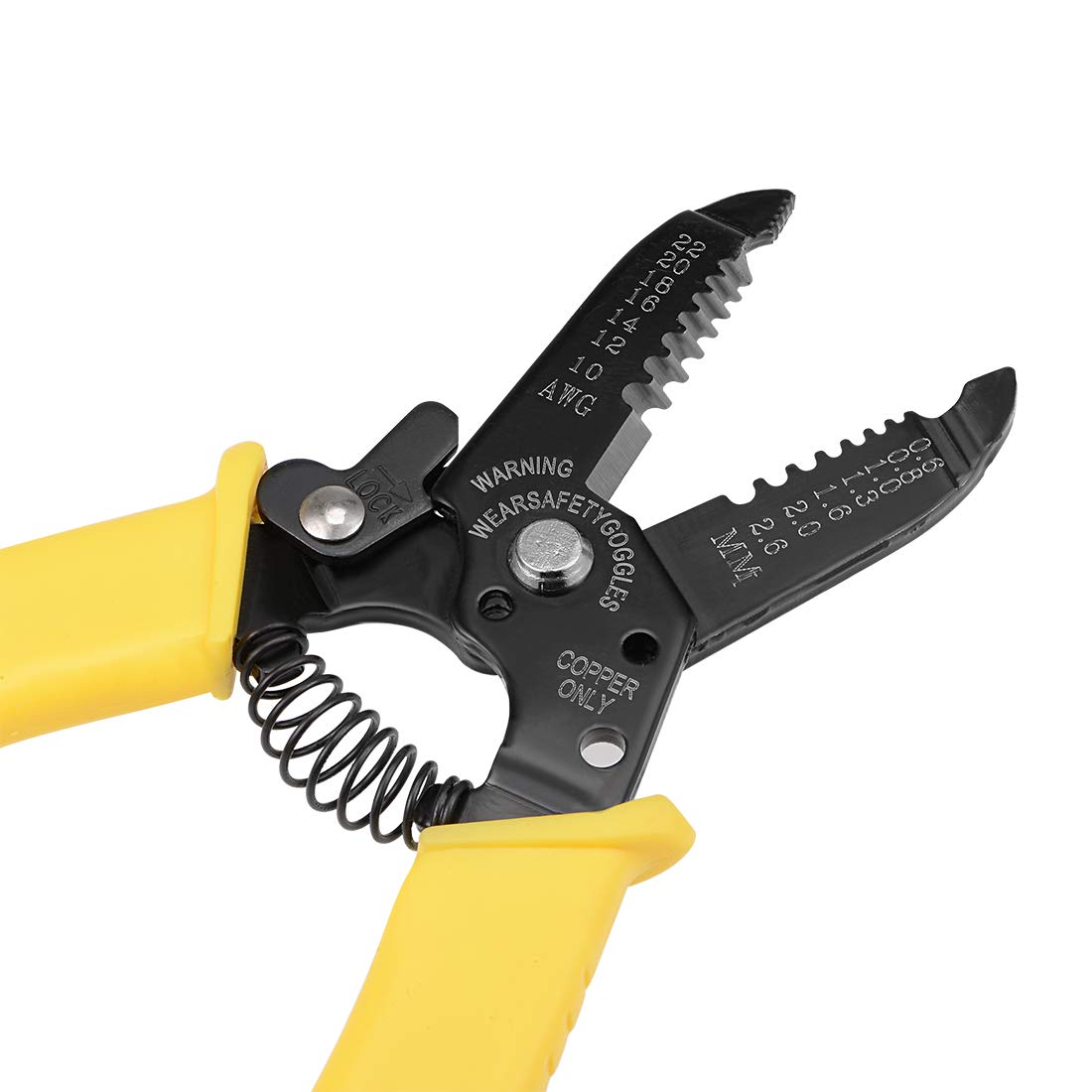 Professional Wire Stripper Tool - 10-22 AWG Wire Cutter, Crimper & Multi-Function Hand Tool for Electrical Work (Yellow) - Perfect for DIY Projects, Home Repairs & Professional Electricians