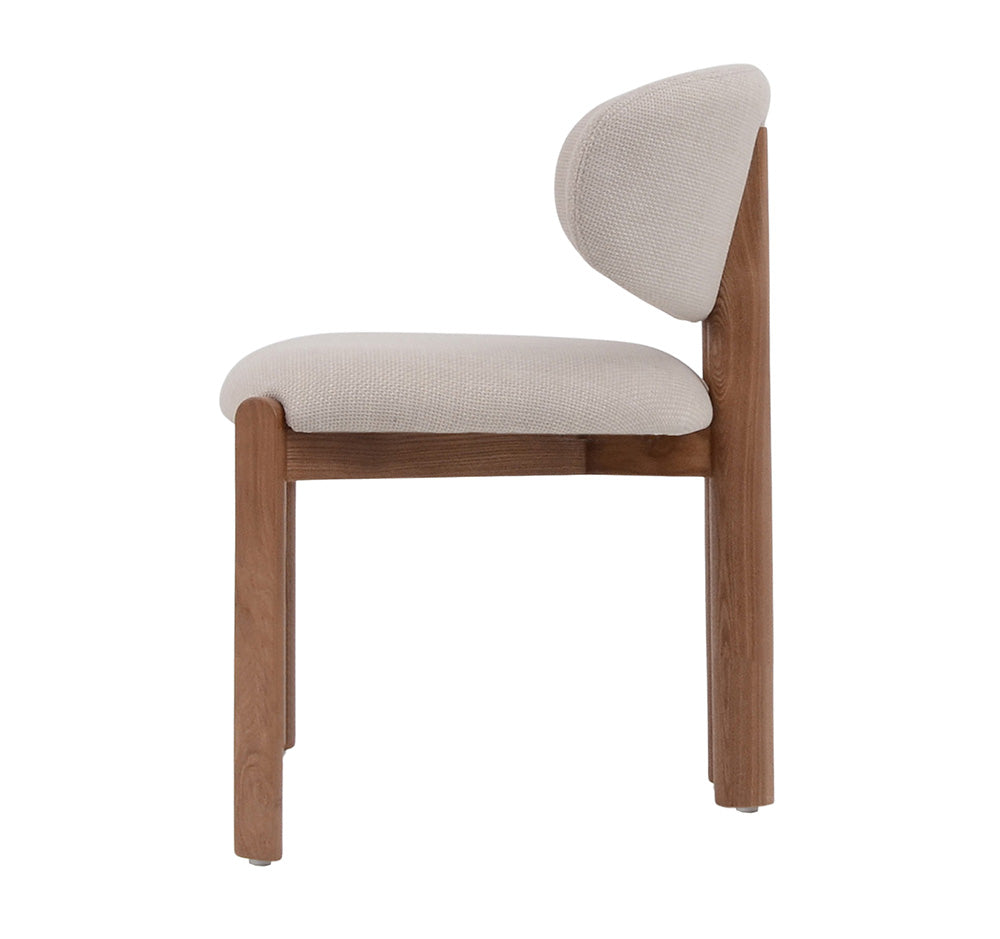 BERLY Dining Chair - Modern Oat & Natural Wooden Chair for Kitchen, Dining Room, or Home Office - Comfortable & Stylish Seating Solution