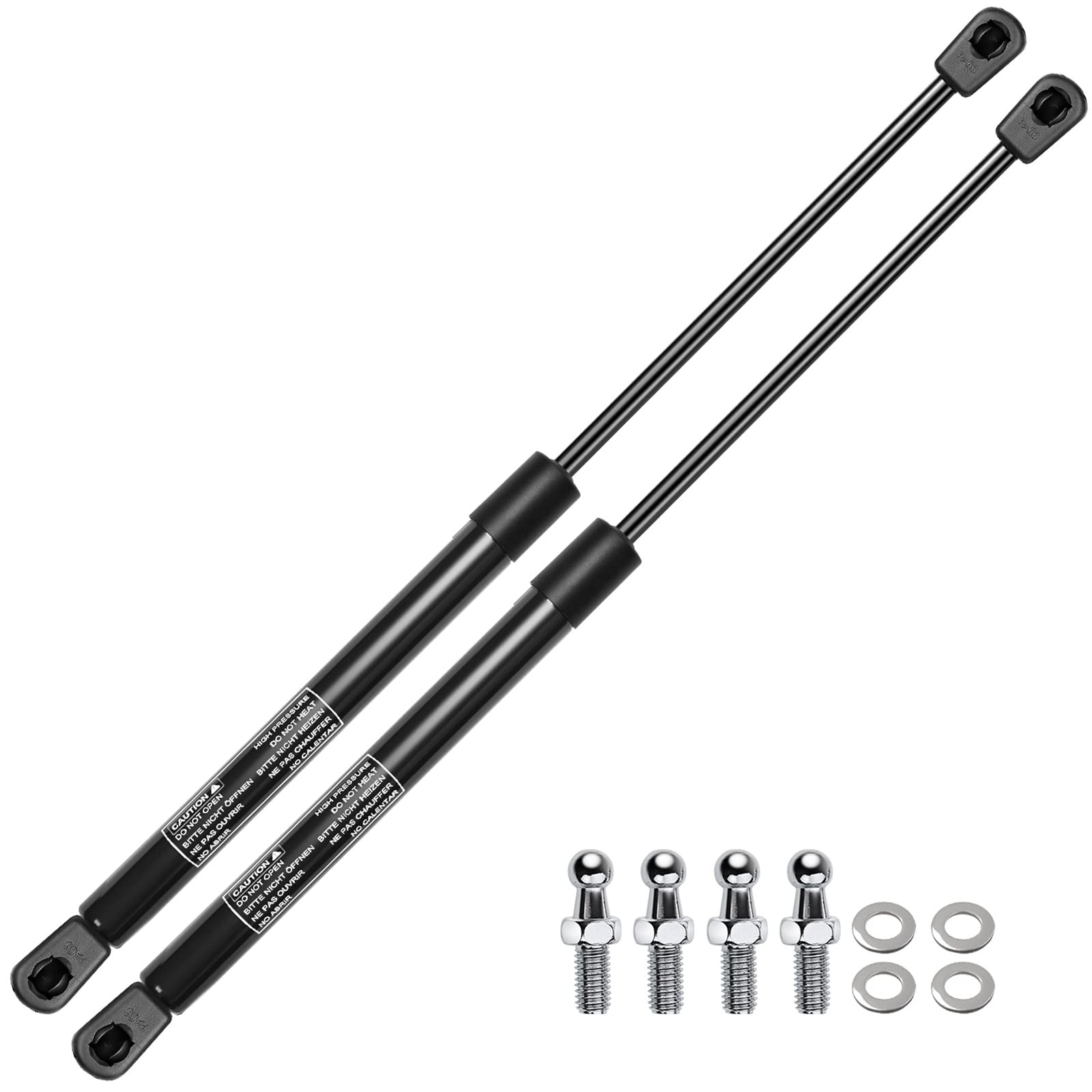 Premium 20.08 Inch 90lb Gas Spring Struts - Heavy Duty Lift Supports for Toolbox, Cabinets, Sliding Windows, Storage Beds & Bench Lids (2-PC Set) | Durable Replacement for Basement Doors & Home Storage Solutions