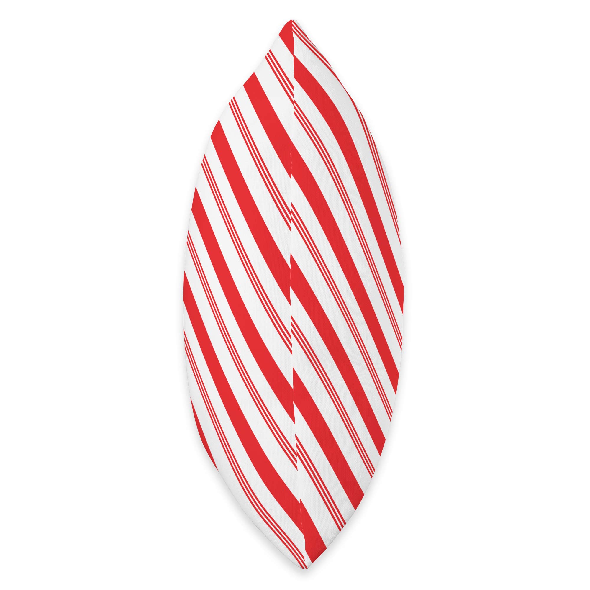 Red and White Peppermint Candy Cane Swirl Pattern Christmas Throw Pillow - Festive Holiday Decor for Sofa, Bed & Home