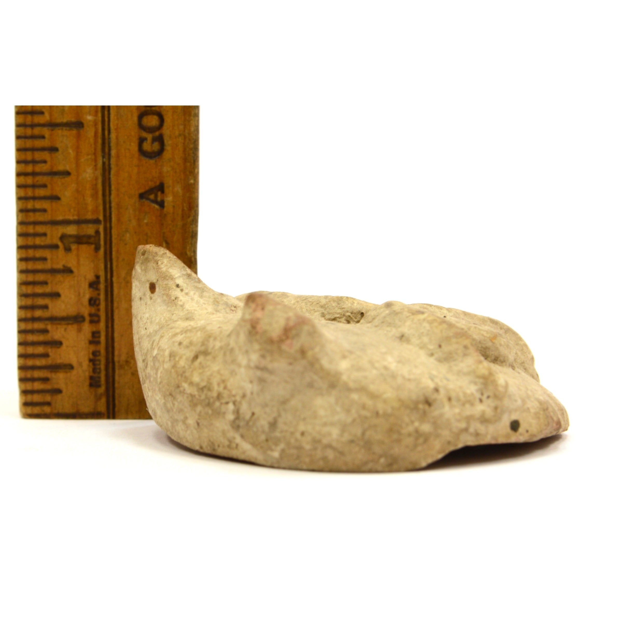 Ancient Pre-Columbian Indian Warrior Head Small Pottery Shard - Authentic Taino or Mayan Artifact for Collectors, Home Decor & Historical Display