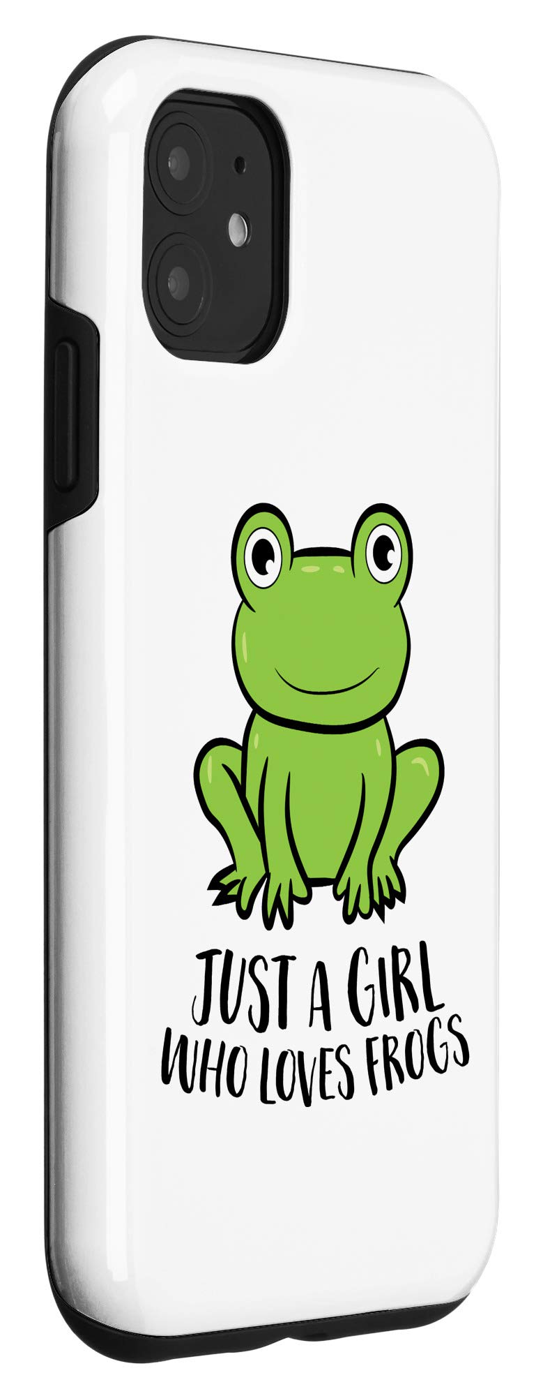 Funny Frog Lovers iPhone 11 Case - Cute Frog Girl Design with 'I Just Really Like Frogs' Quote - Perfect Gift for Amphibian Enthusiasts & Nature Lovers - Great for Daily Use, Work, School, and Outdoor Adventures