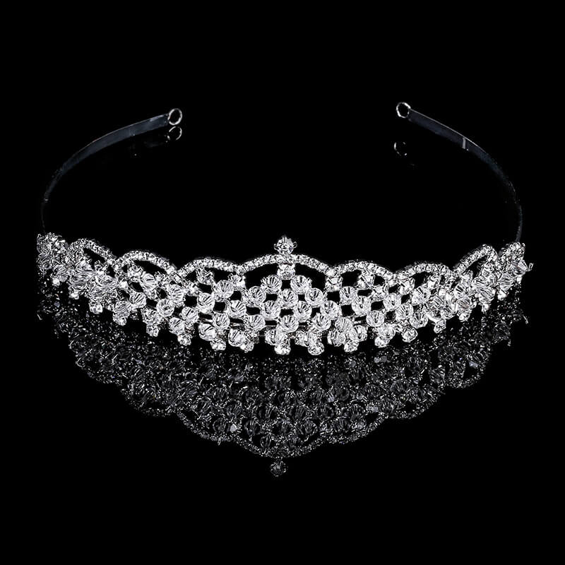 Sparkling Rhinestone Wedding Tiaras & Crowns for Bride – Elegant Bridal Headpiece for Weddings, Prom, Pageants & Special Occasions