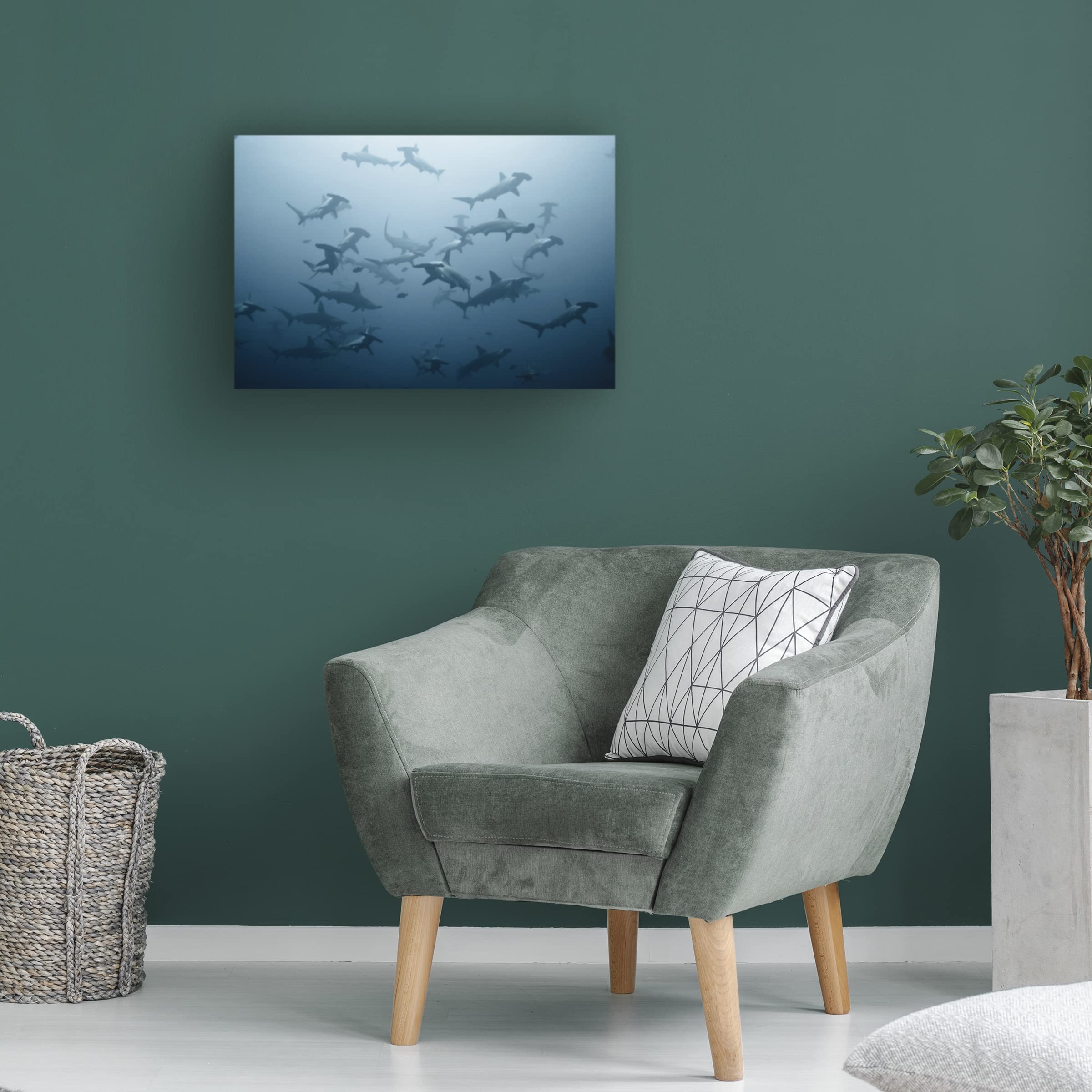 Trademark Fine Art 'Swarming' Canvas Wall Art by Alexander Safonov - Modern Abstract Painting for Living Room, Bedroom & Office Decor