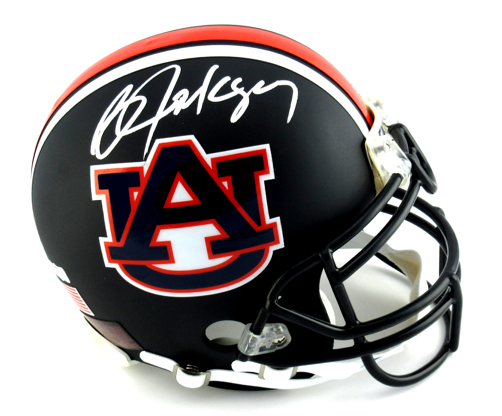 Bo Jackson Autographed Auburn Tigers Black Authentic Custom Matte Football Helmet - Perfect for Collectors, Sports Memorabilia Displays & Auburn Tigers Fans
