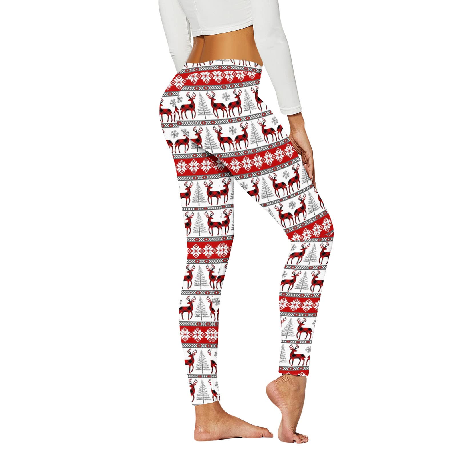 sdbrld Women's Plus Size Christmas & Halloween Leggings - Pumpkin Head Stripes Gothic Print High Waist Yoga Pants (Z21-White, XL) for Holiday Parties, Workouts & Festive Outfits