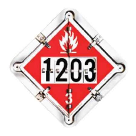 126Ct-Ox Aluminum Flip Placard, 13.5