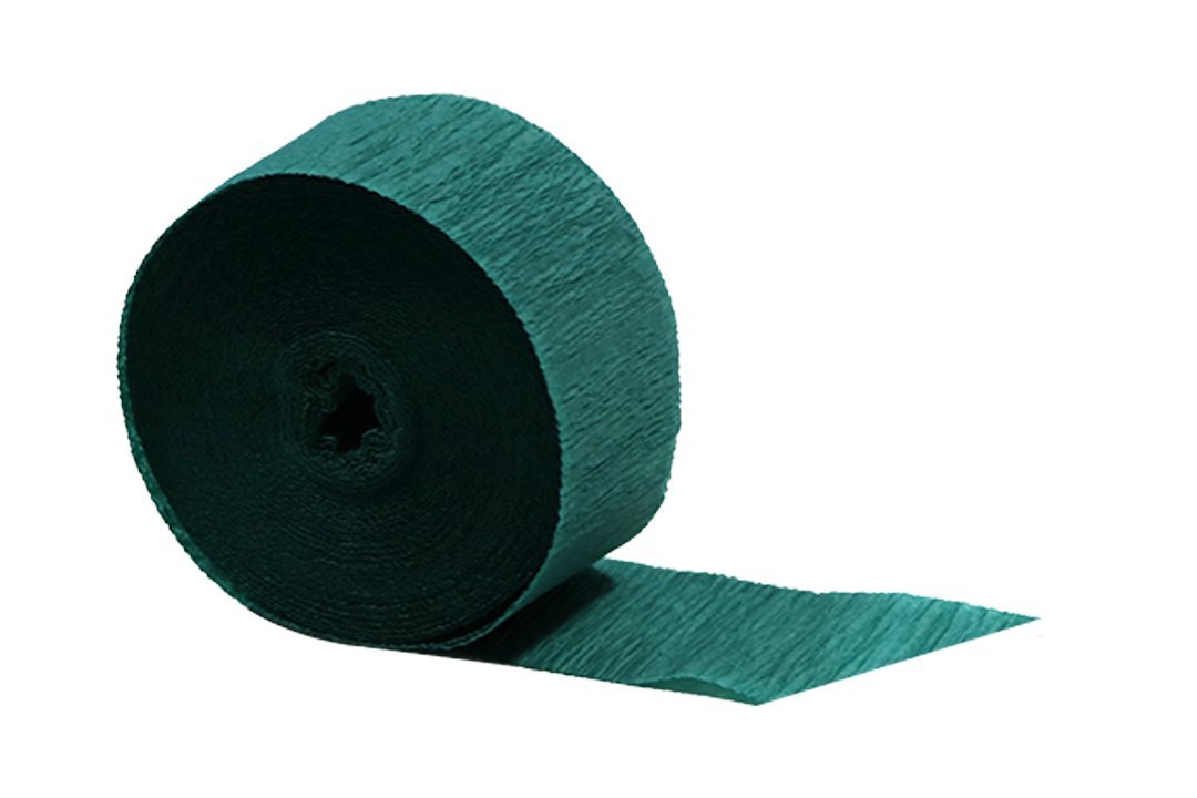 Premium Green Crepe Paper Streamers - 2 Rolls (145 ft Total) for Party Decorations | Made in USA | Perfect for Birthday, Wedding & Holiday Decor by Dennecrepe