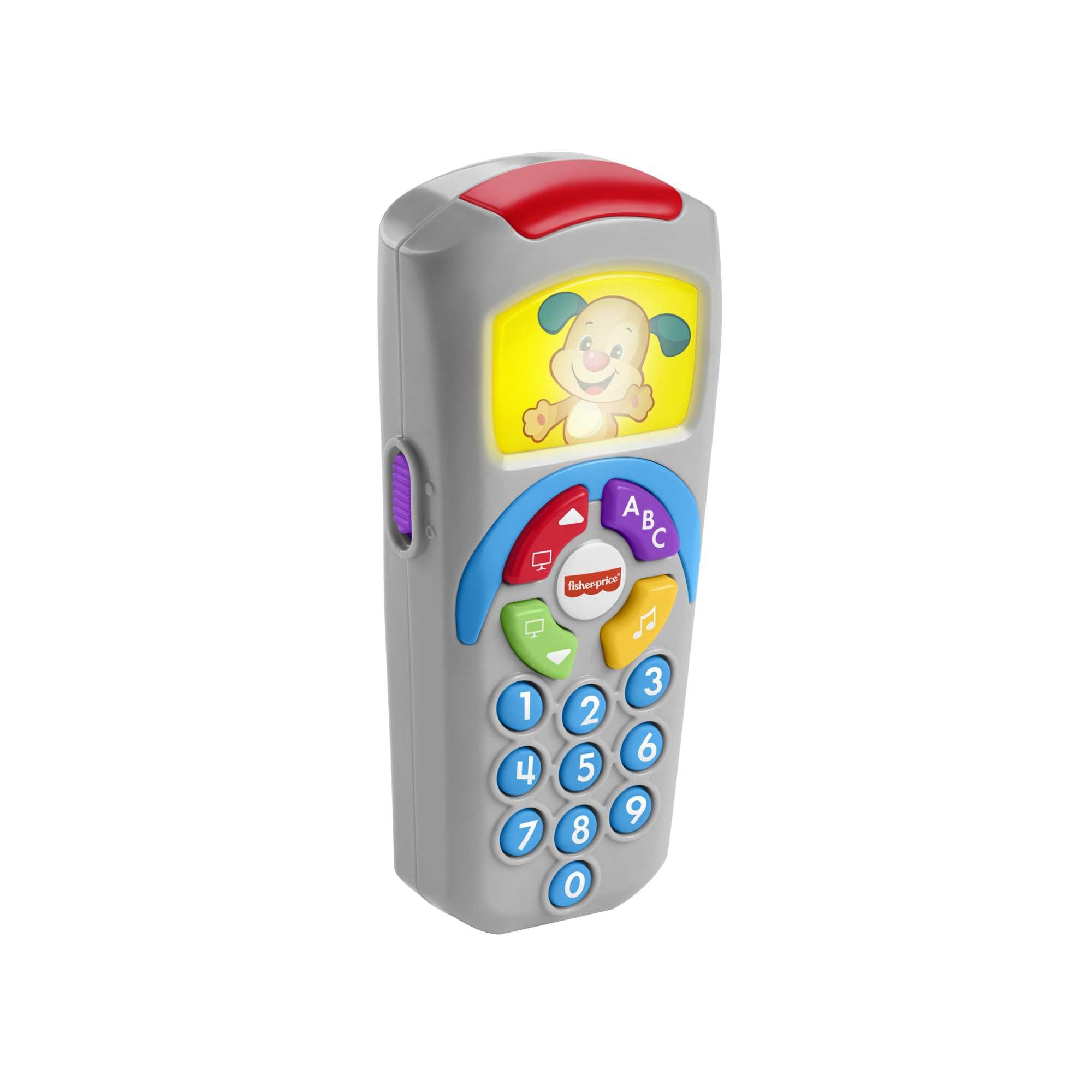 Fisher-Price Laugh & Learn Remote Control Puppy - Electronic Learning Toy for Babies 6+ Months - Spanish Version (DLD35) - Interactive Educational Toy for Toddlers to Play & Learn at Home