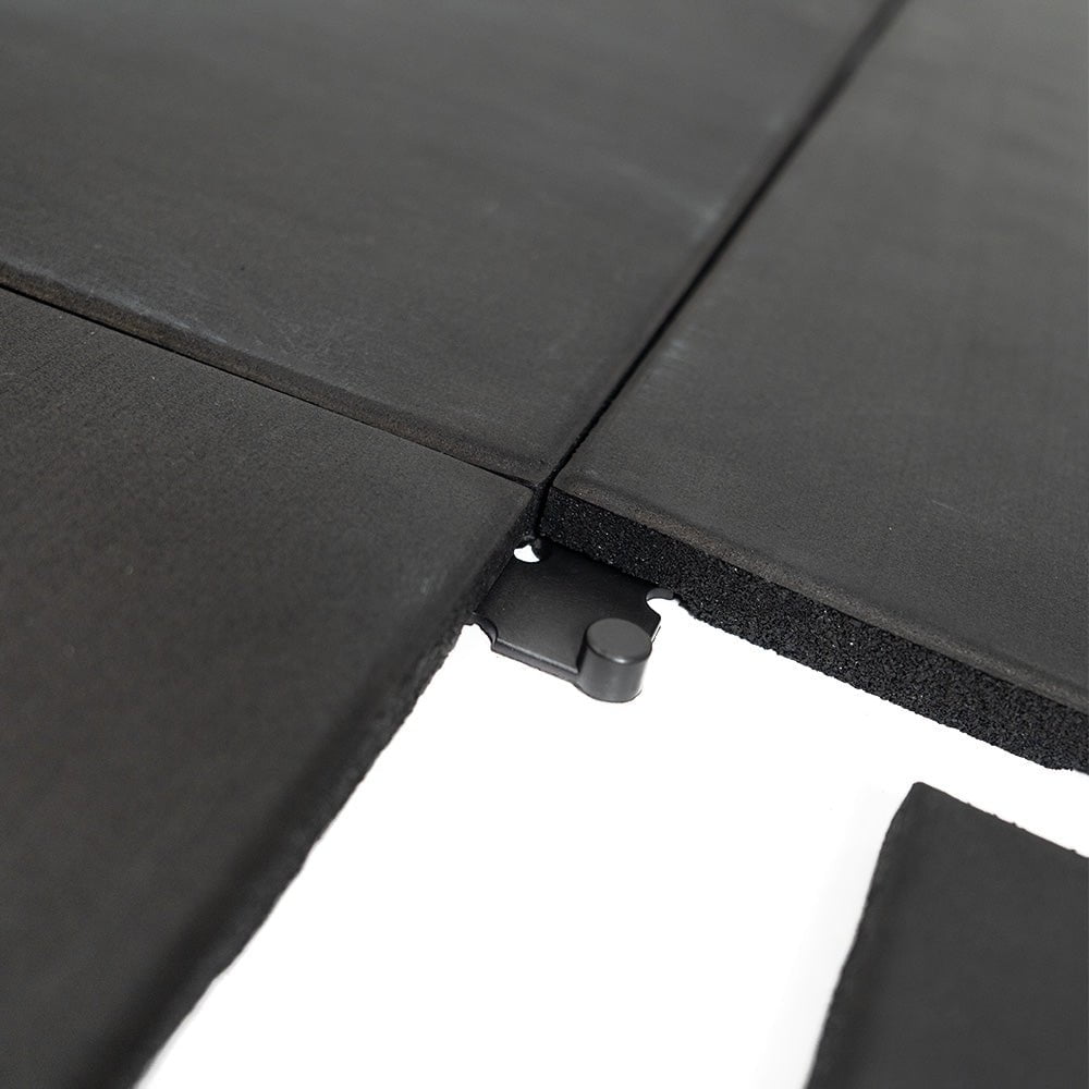 VersaFit Elite Zero Gap EPDM Flooring Connector Tiles - Interlocking Rubber Floor Tiles for Gym, Garage & Home Workout Areas
