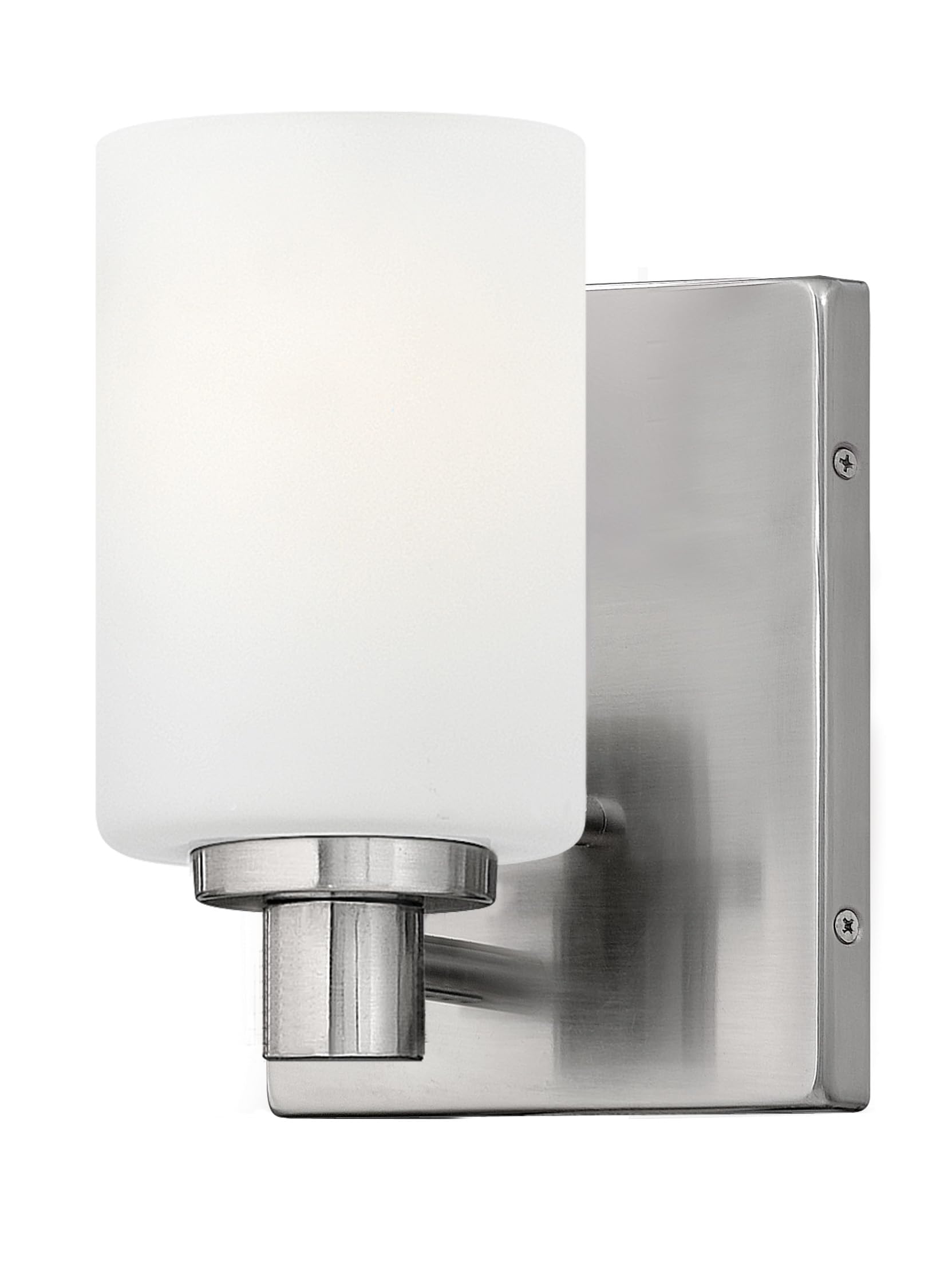 Hinkley Karlie Collection Transitional One Light Bathroom Vanity Fixture in Brushed Nickel - Perfect for Modern Bathroom Lighting and Vanity Makeovers