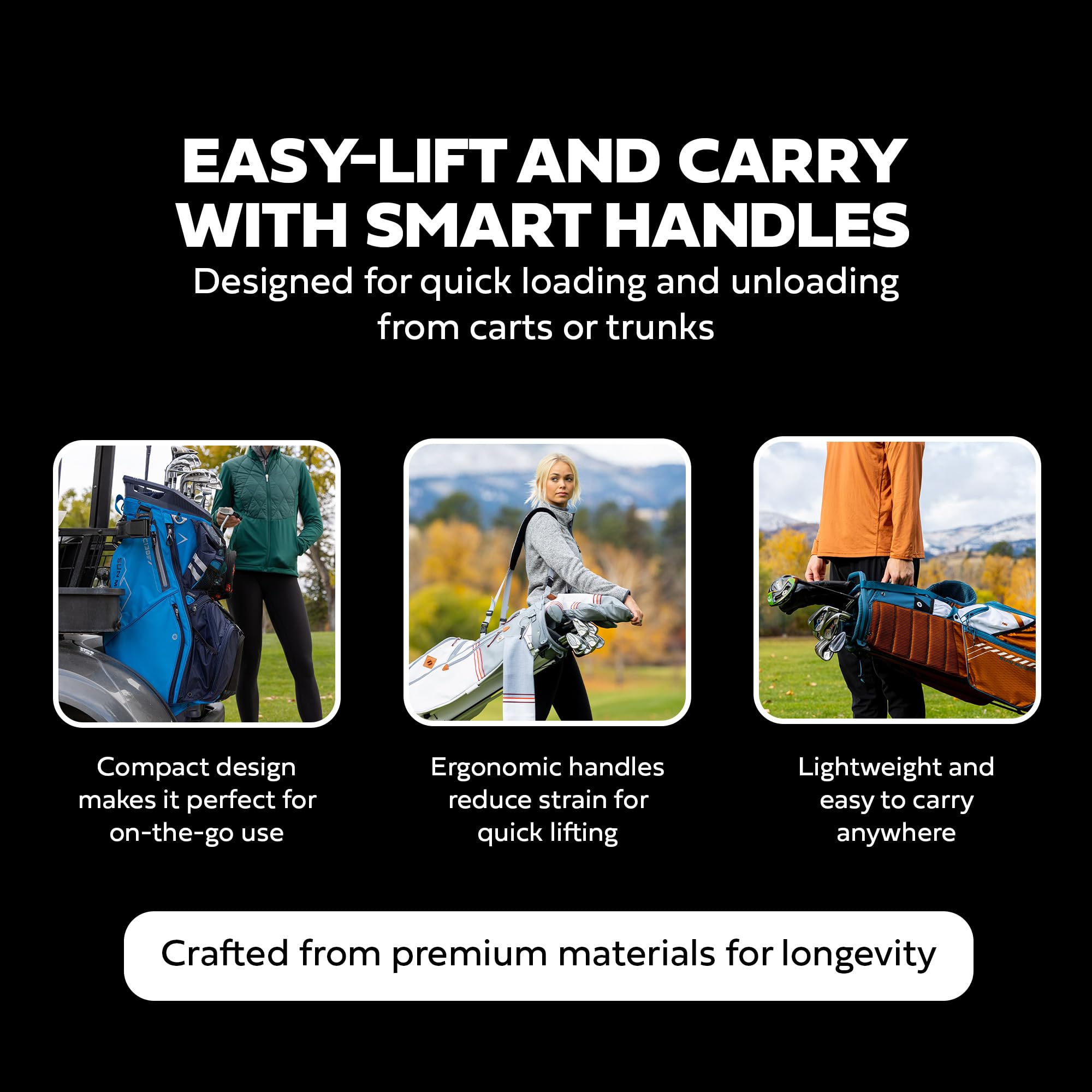 Sun Mountain 2025 C-130 Hybrid Golf Bag - Lightweight Men's Cart Bag with 15 Full-Length Dividers & 9 Pockets | Durable Cart-Friendly Base for Golf Carts | Perfect for Club Protection & Easy Access on the Course