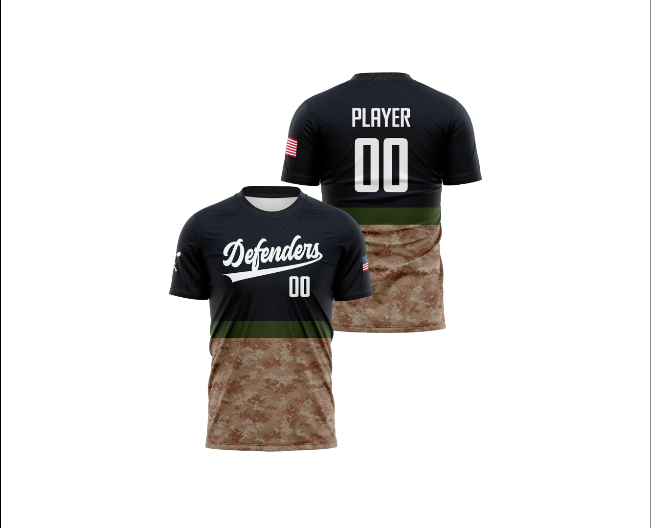 Defenders Baseball Black Game Day Full Dye Jersey - Premium Performance Baseball Uniform for Games & Tournaments - Perfect for Team Play, Fan Gear & Baseball Enthusiasts