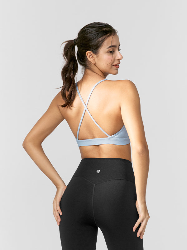 Comfort Up Cross Back Bra Tops for Women - Seamless Yoga Sports Bra - Workout, Running, Gym & Lounge Wear