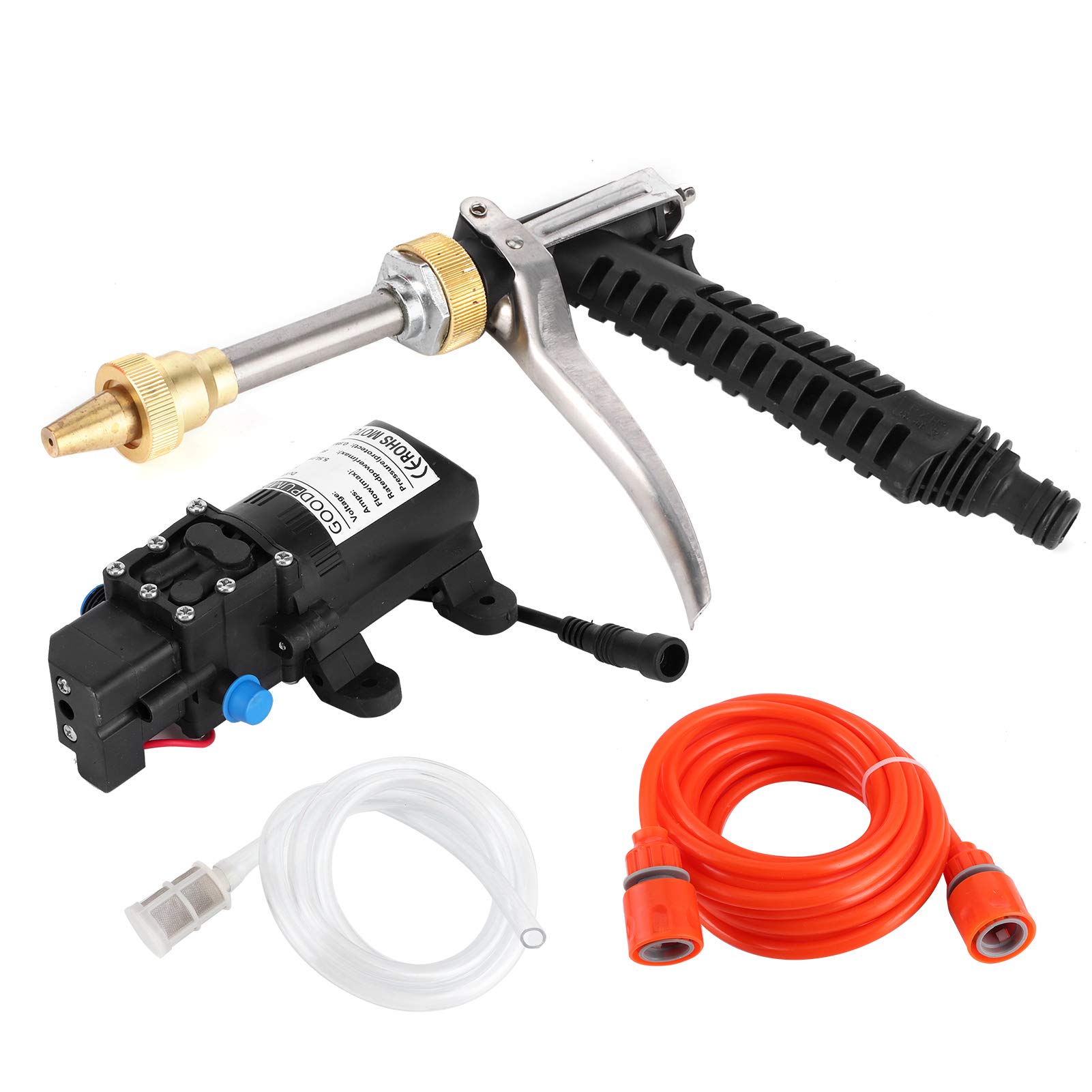 12V High Pressure Washer Kit - Portable Car Cleaning Tool for Auto Detailing & Home Use