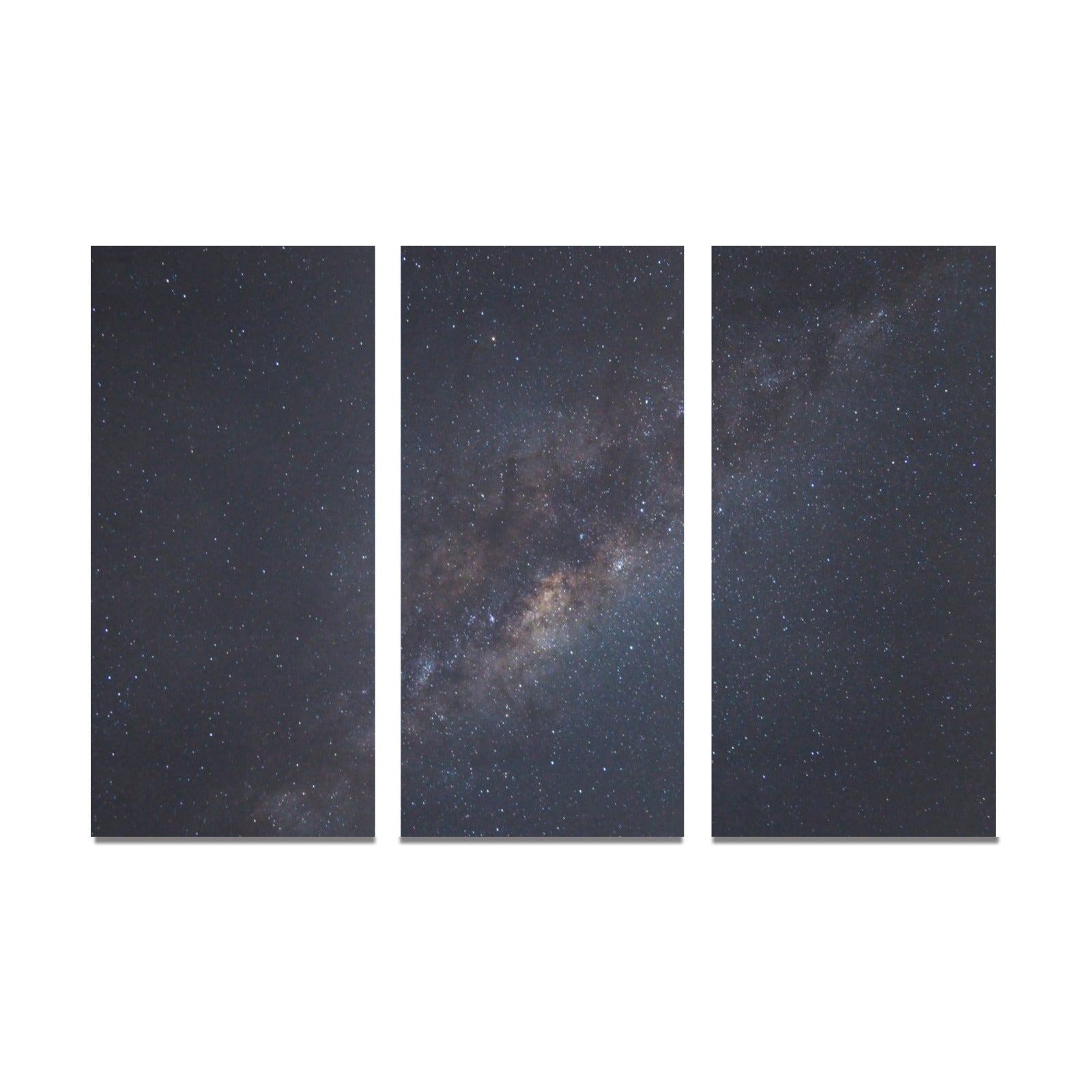 Celestial Nebula Framed Canvas Wall Art Prints - Set of 3 Modern Space Galaxy Decor for Living Room, Bedroom & Office
