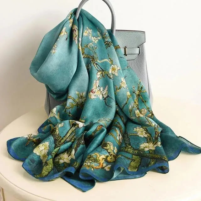 Luxury Silk Scarves for Women - Elegant Fashion Accessories for Parties, Weddings & Everyday Wear