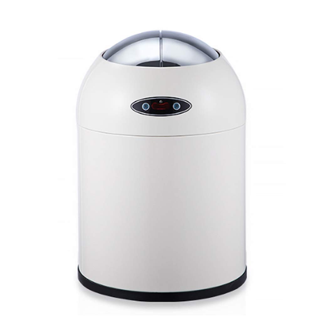 ACYUYC Smart Automatic Sensor Trash Can with Lid - 12L Touchless Kitchen Bathroom Bedroom Office Waste Bin for Hands-Free Disposal (Gold) - Perfect for Home, Office, and Commercial Spaces