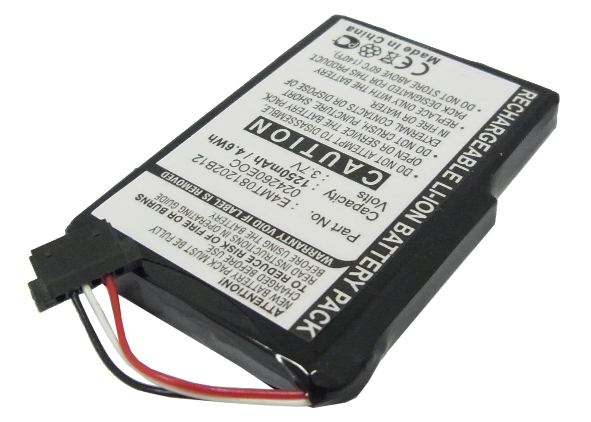 Synergy Digital GPS Battery - High Capacity 1250mAh Li-ion 3.7V Replacement for Medion MD96368 & Mitac 027260EOC GPS - Perfect for Road Trips, Hiking & Outdoor Navigation