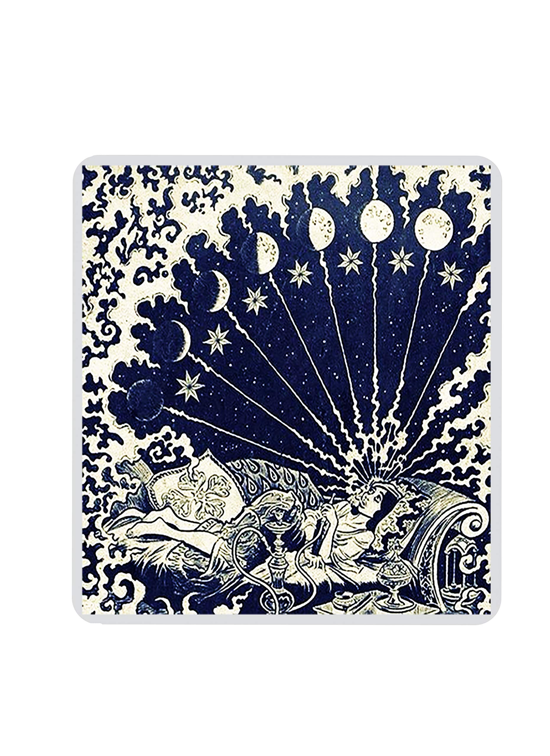 Handmade Moon Phases Mouse Pad - Ergonomic Gaming & Office Desk Mat for Computer Laptop - Perfect for Gamers, Programmers & Work from Home