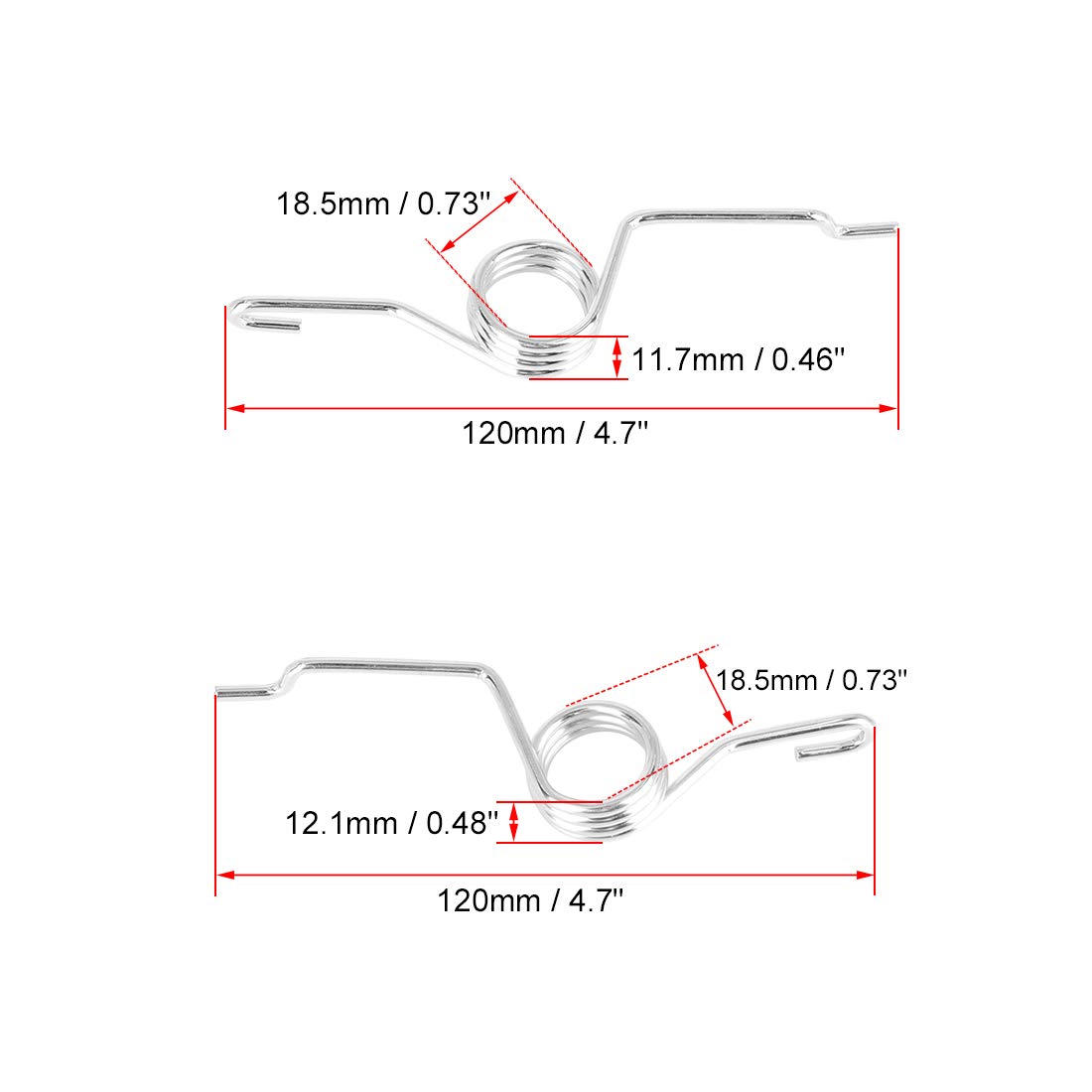 X AUTOHAUX 2-Piece Rear Caliper Parking Brake Lever Return Springs - Compatible with Audi TT/TTS & VW Jetta - Durable Replacement Part for Smooth Parking Brake Operation