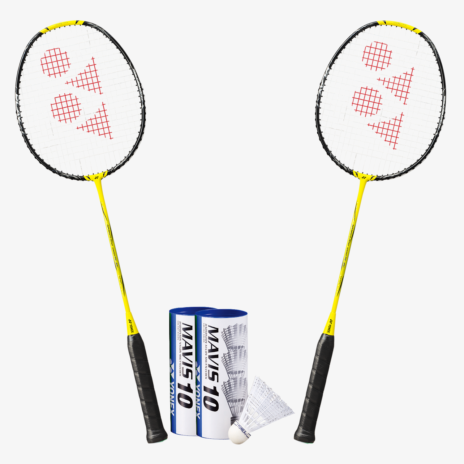 Yonex Nanoflare 1000 Play Badminton Racket Set with Shuttlecocks - Lightning Yellow | Professional Badminton Equipment for Indoor & Outdoor Games, Tournaments & Training