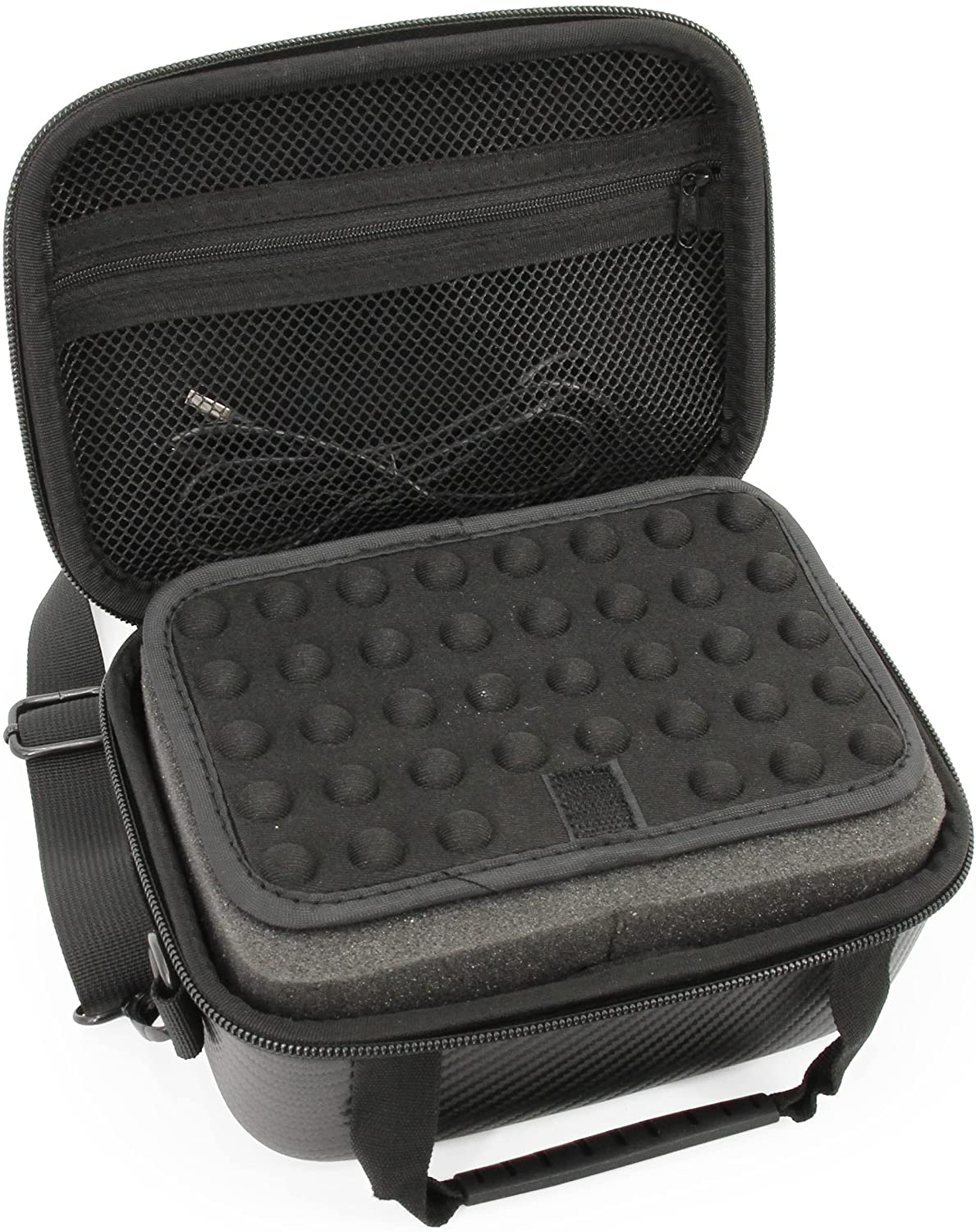 CASEMATIX Protective Carrying Case for HTC Vive Flow VR Headset - Compatible with VR Glasses, Controllers & Charging Cable - Durable Travel Case with Handle & Adjustable Shoulder Strap - Perfect for VR Gaming, Travel & Storage