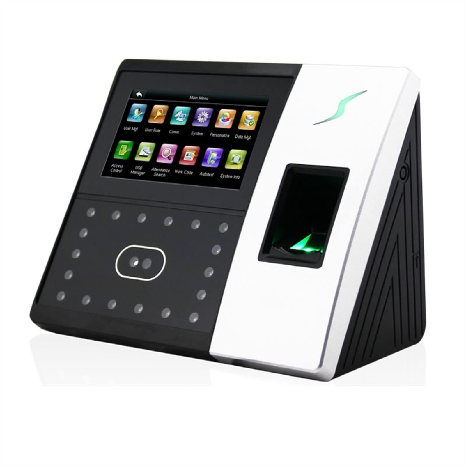 Linux Biometric Time Clock with Fingerprint & Facial Recognition | TCP/IP Attendance System | Employee Access Control for Offices (IFace702, EU Plug) | Ideal for Secure Workforce Management & Time Tracking