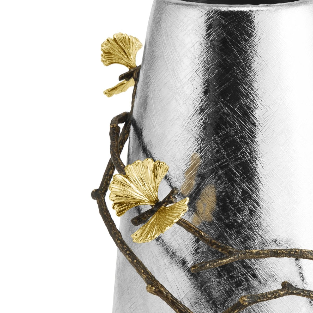 Elegant Butterfly Ginkgo Vase - Handmade Ceramic Flower Vase for Home Decor, Wedding Centerpiece & Gift Idea - Perfect for Living Room, Dining Table & Office Desk Decoration