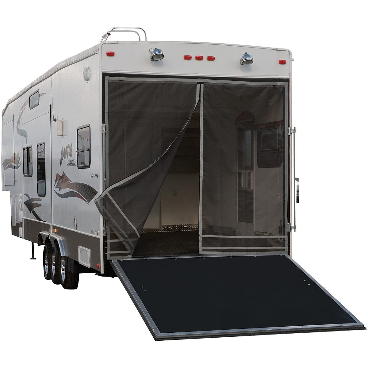 Classic Accessories Overdrive Toy Hauler Screen Cover - Universal Fit for Steel Frame Trailers - Perfect for RV, ATV & Motorcycle Storage Protection