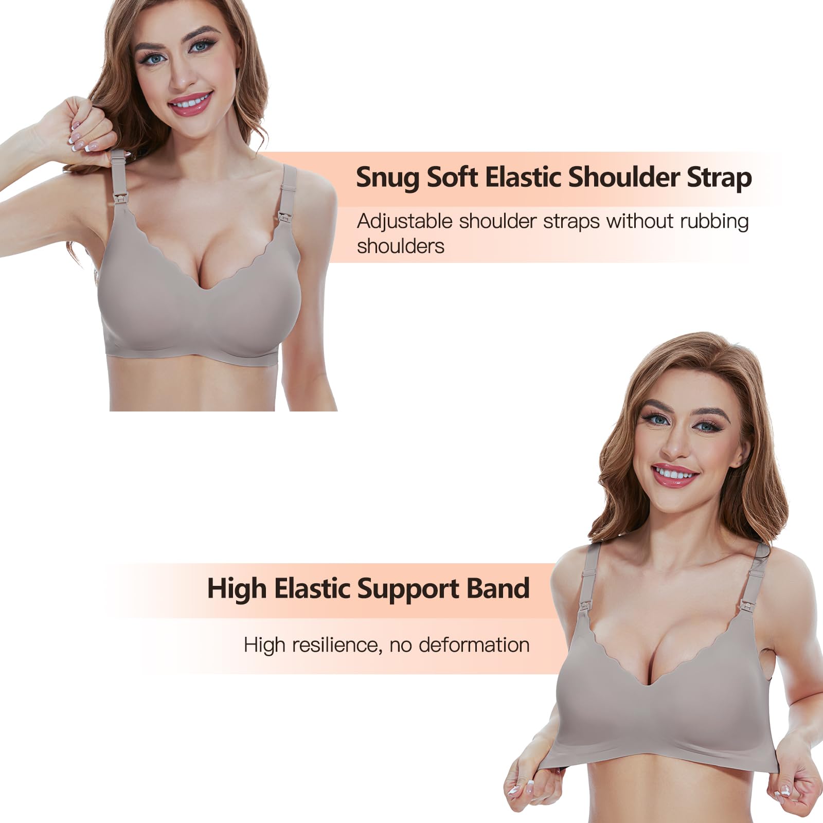 Best Nursing Bras for Breastfeeding - Seamless Maternity Bra for Pregnancy & Postpartum - Ultra Comfortable Sleep Bralette for Women - Perfect for Nighttime Nursing & Relaxation