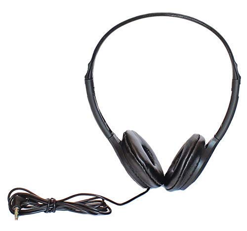 Soundnetic SN313 Over-Ear Classroom Headphones with Leatherette Earpads - Bulk Pack of 100 (Black) | Durable Stereo Headphones for Schools, Libraries & Online Learning