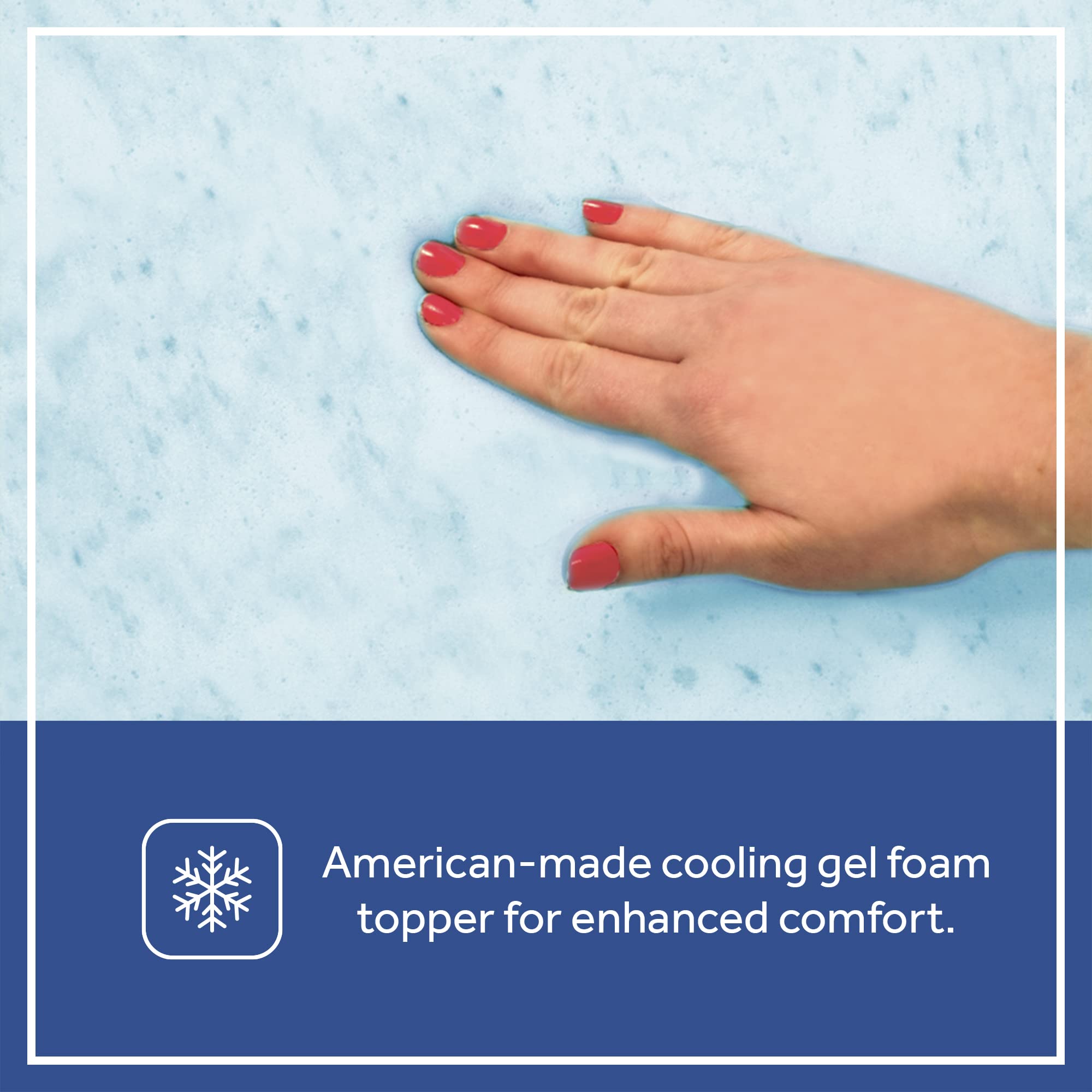 Sealy Baby Cozy Cool Hybrid 2-Stage Waterproof Crib Mattress & Toddler Bed | Cooling Foam, 204 Coils, Cotton Cover | GREENGUARD Gold Certified | Safety & Quality Tested | Made in USA | 52